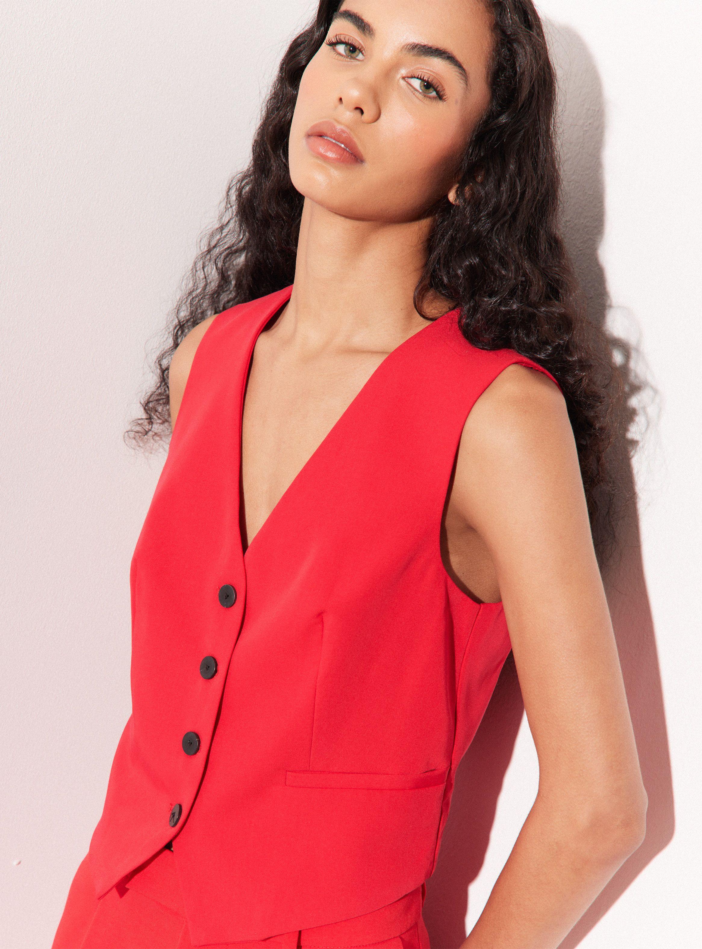 Blazer Vest sin Mangas-2