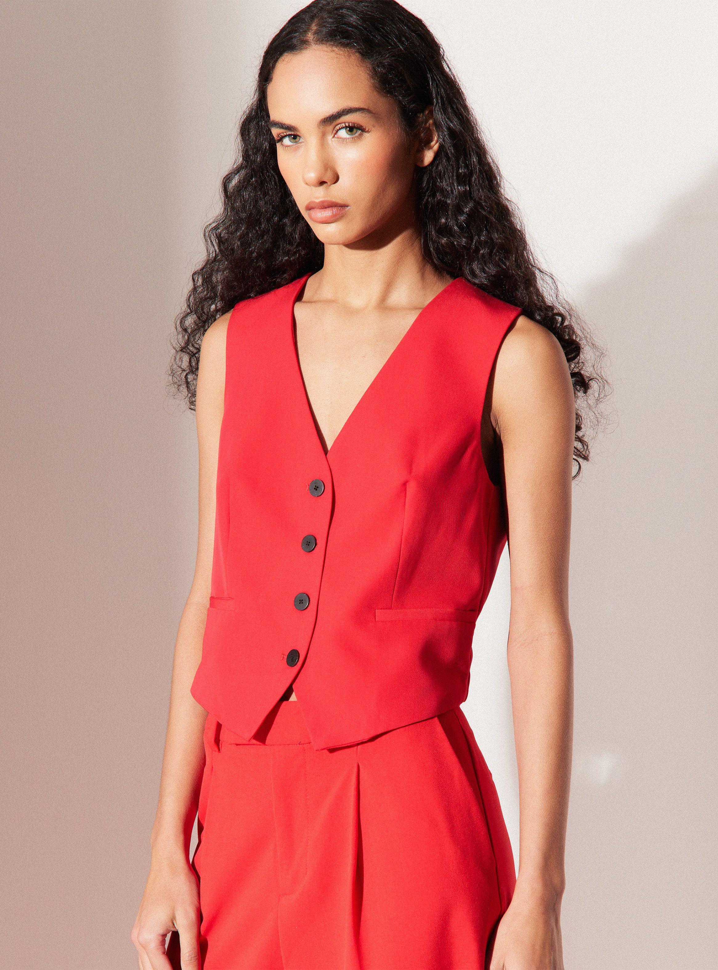 Blazer Vest sin Mangas-0
