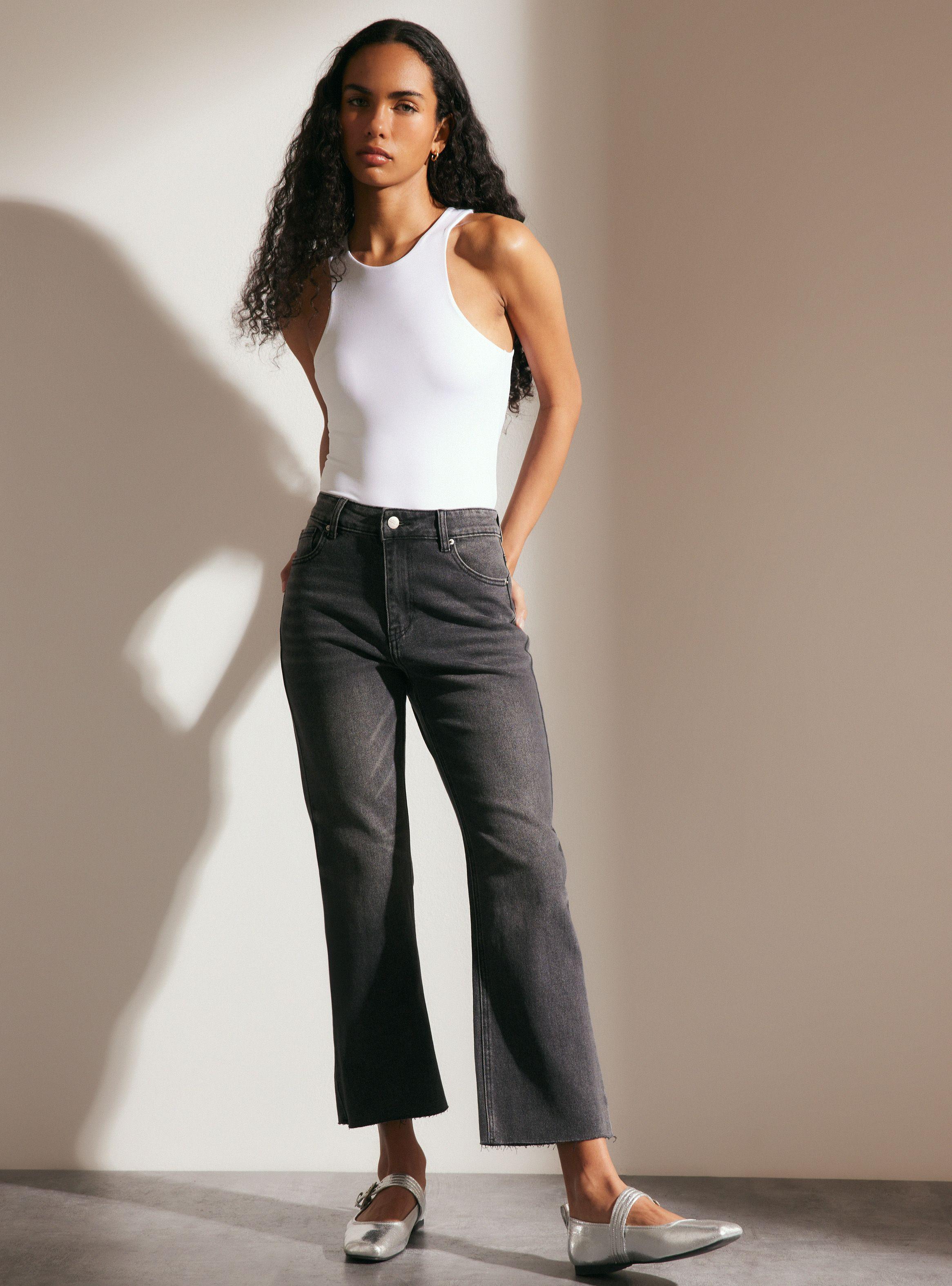 Jeans Crop Flare Tobillo a la Vista-4