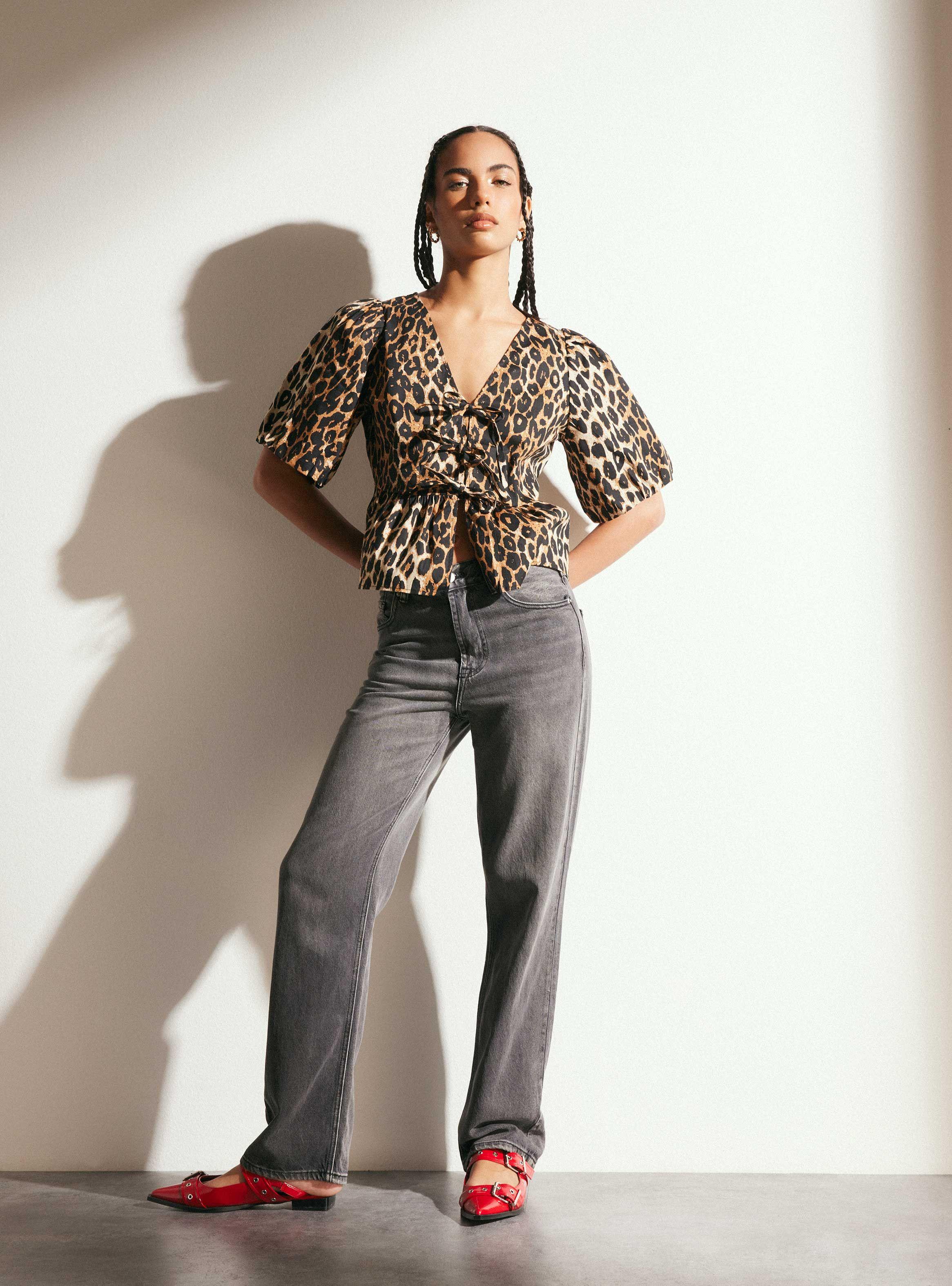 Jeans Lavados Clásicos y Animal Print-4