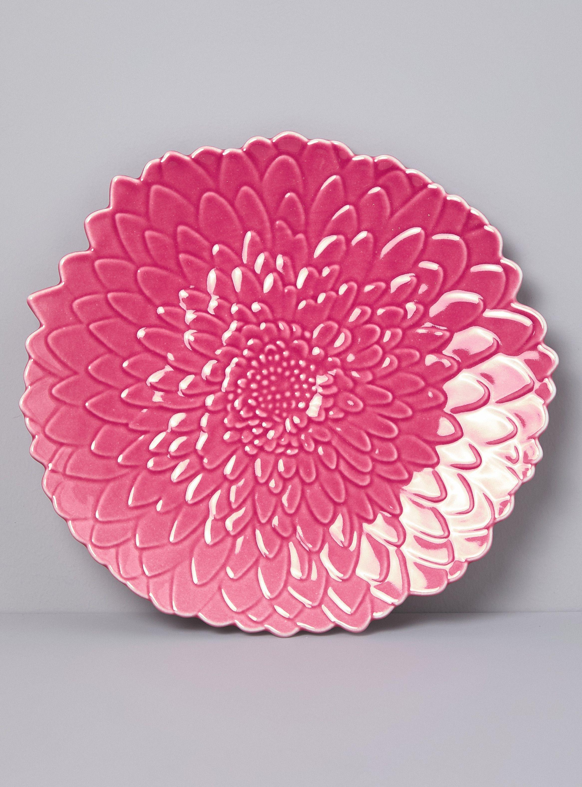 Plato Flor Relieve 25.8 cm-0