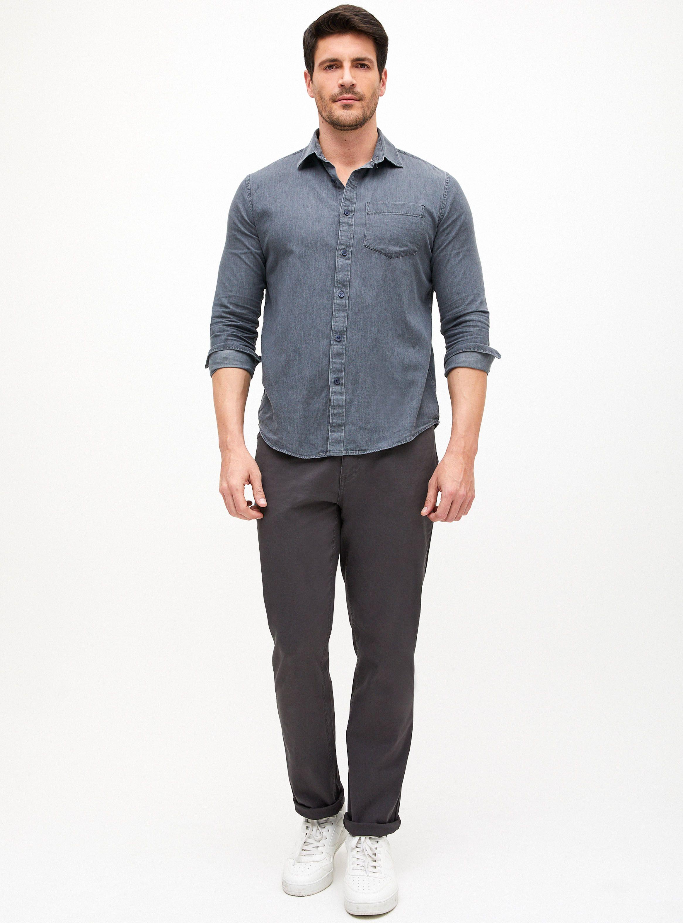 Pantalón Gabardina Elasticada 5 Bolsillos-3