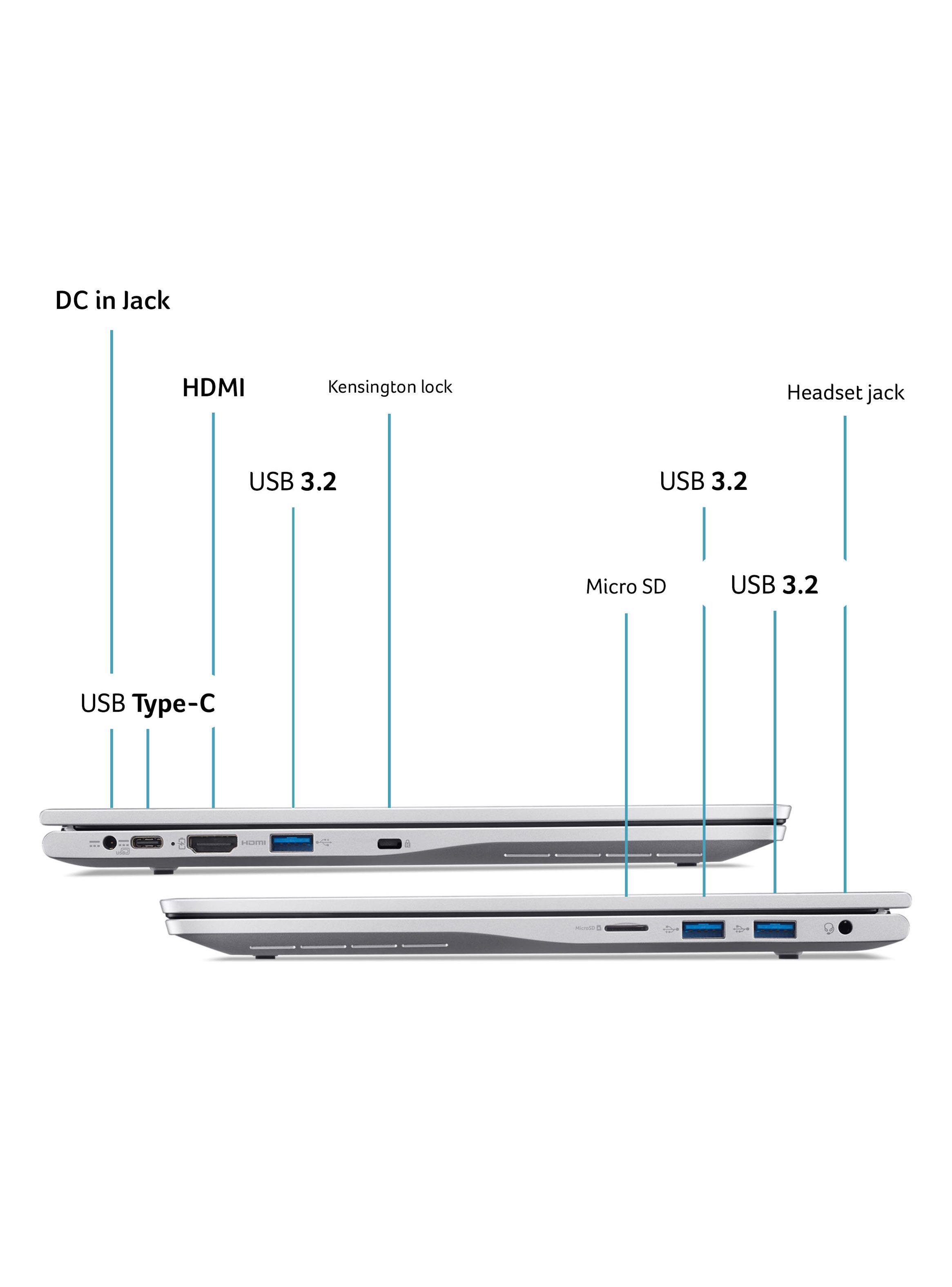 Notebook Aspire Lite AL14-31P-31TH-1 Intel Core i3 8 Núcleos 16GB RAM 512GB SSD 14" FHD-6