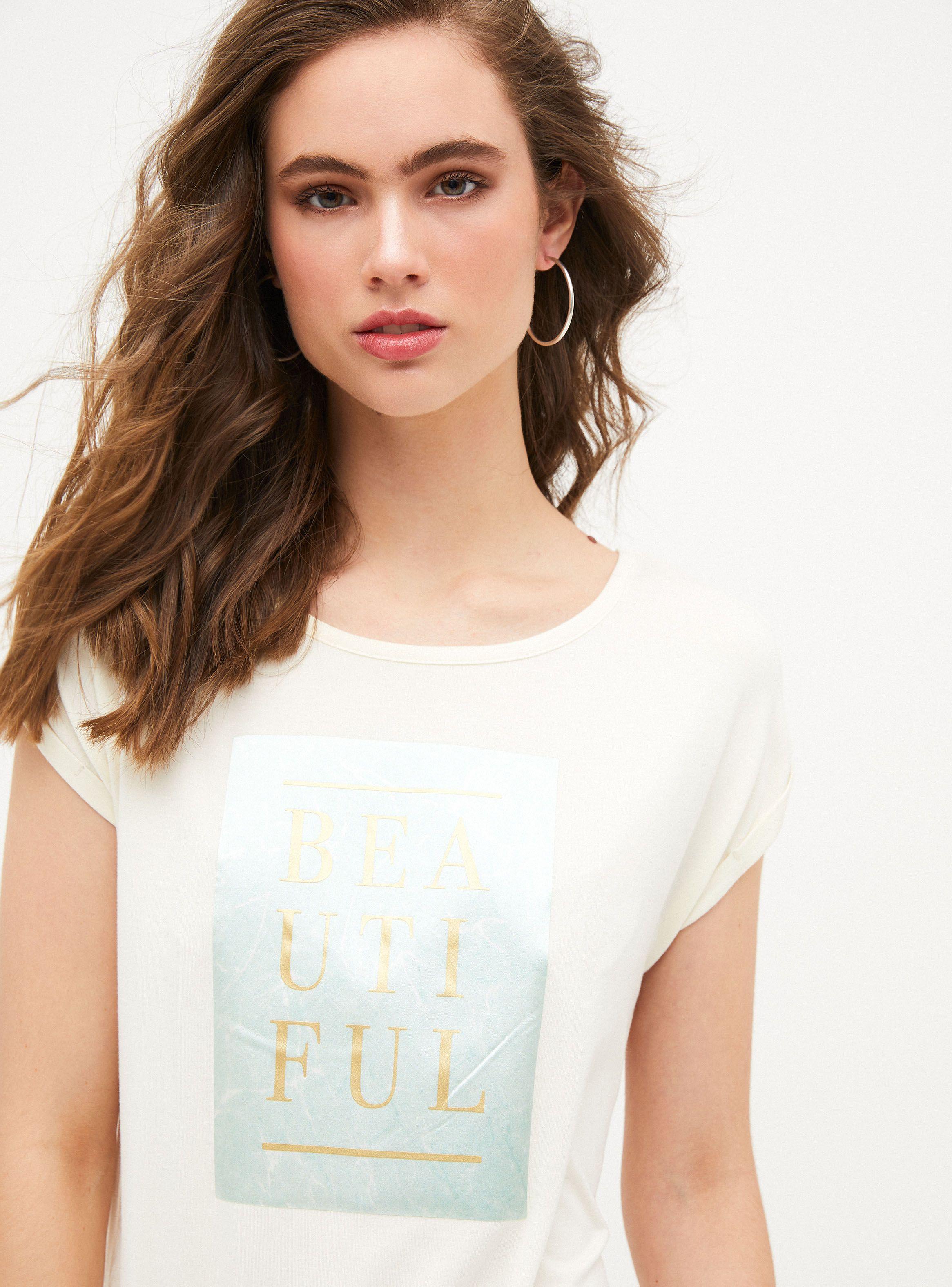 Polera Básica Escote Redondo Estampada  JJO-0