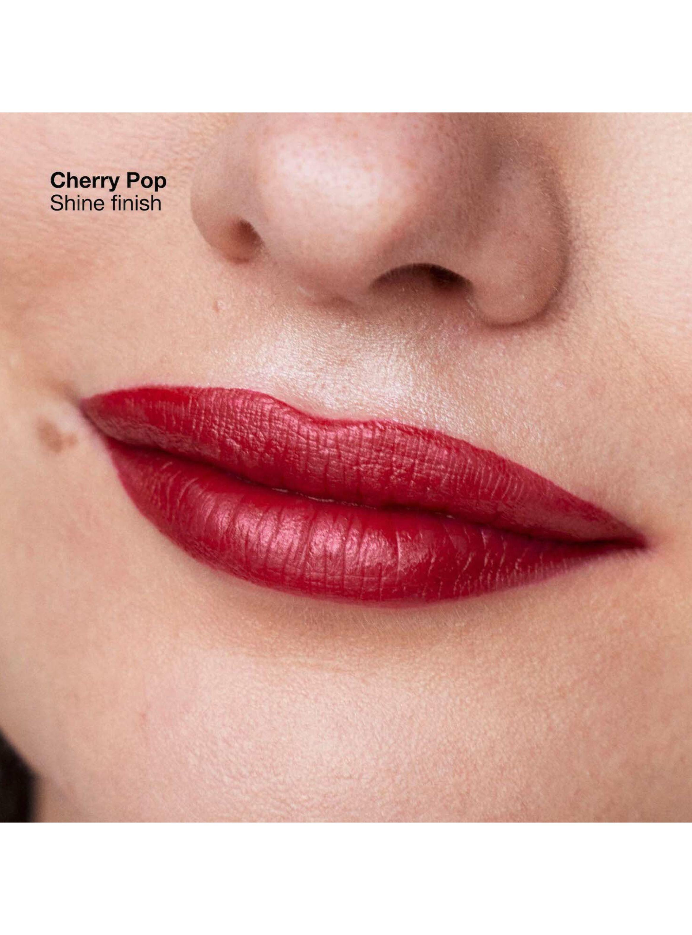 Labial Clinique Pop Longwear Lipstick Shine Cherry Pop 3.9 g-3