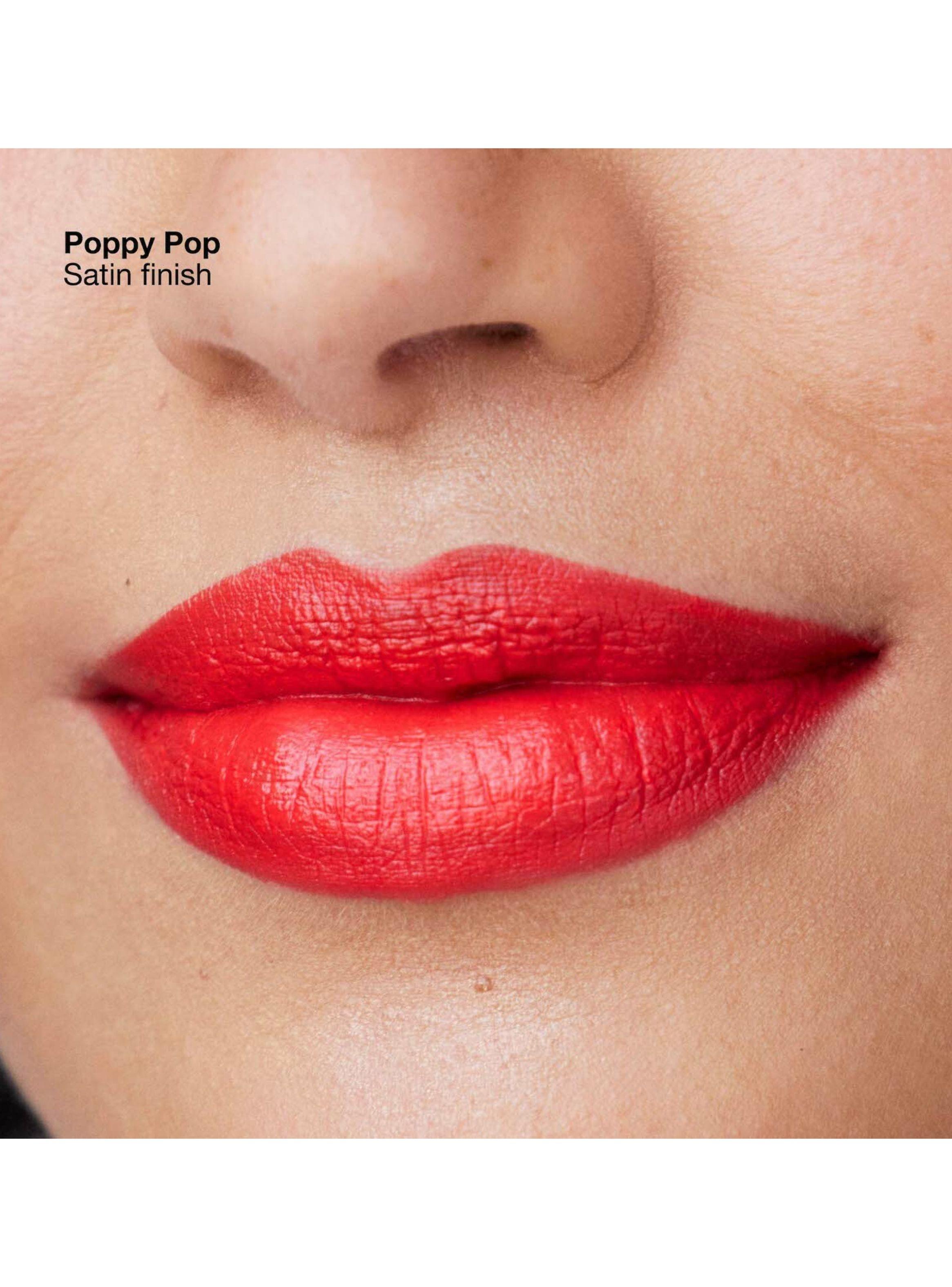 Labial Clinique Pop Longwear Lipstick Satin Poppy Pop 3.9 g-3