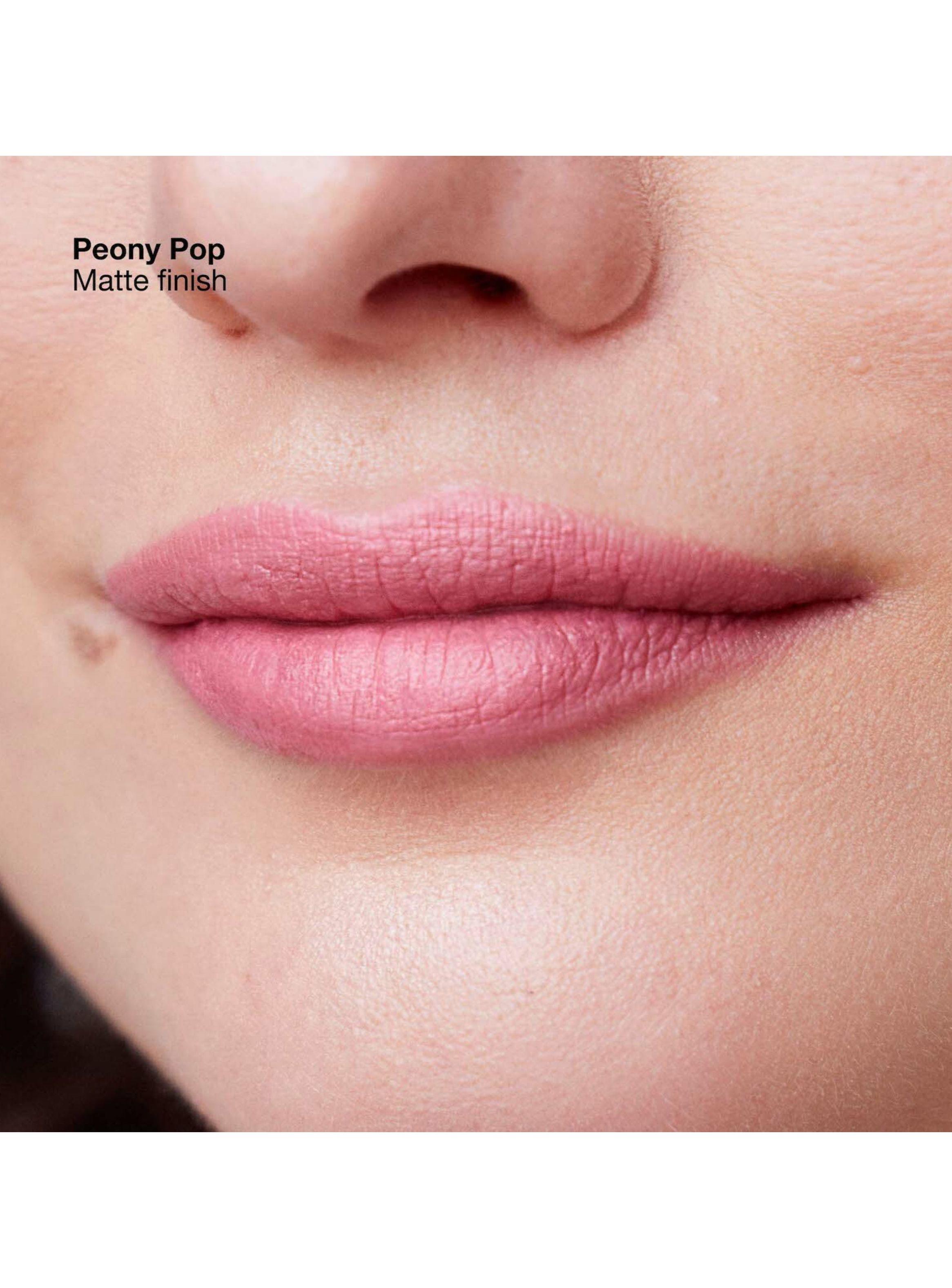 Labial Clinique Pop Longwear Lipstick Matte Peony Pop 3.9 g-3