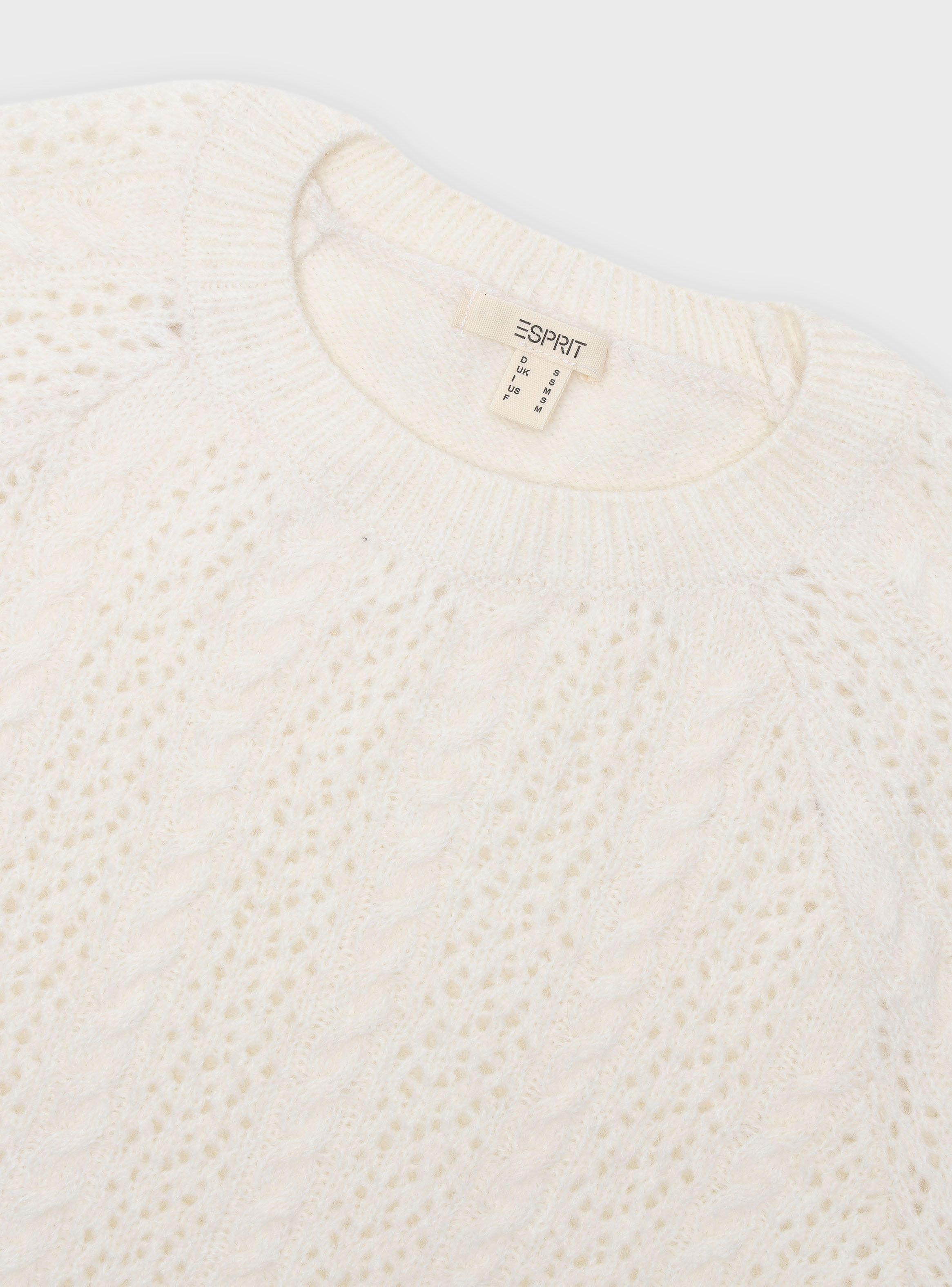 Sweater Liso Manga Larga Crudo Casual-2