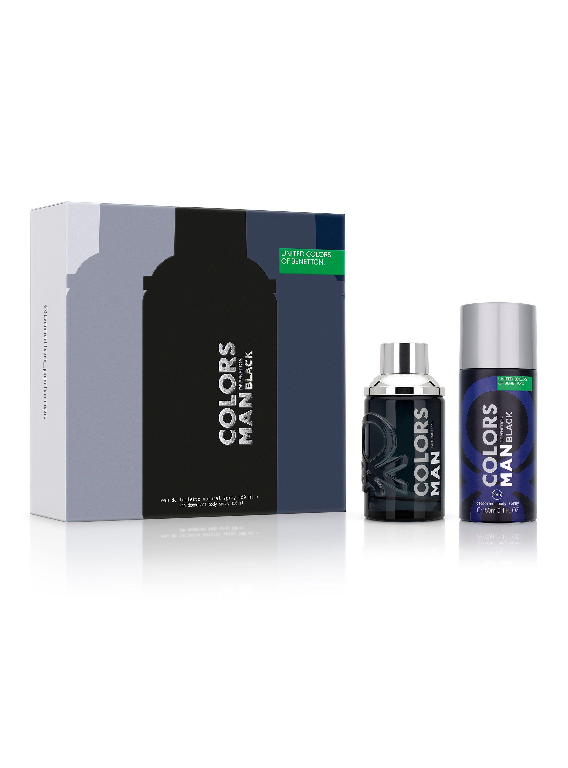Set Perfume Colors Black EDT Hombre 100 ml + Desodorante 150 ml-0