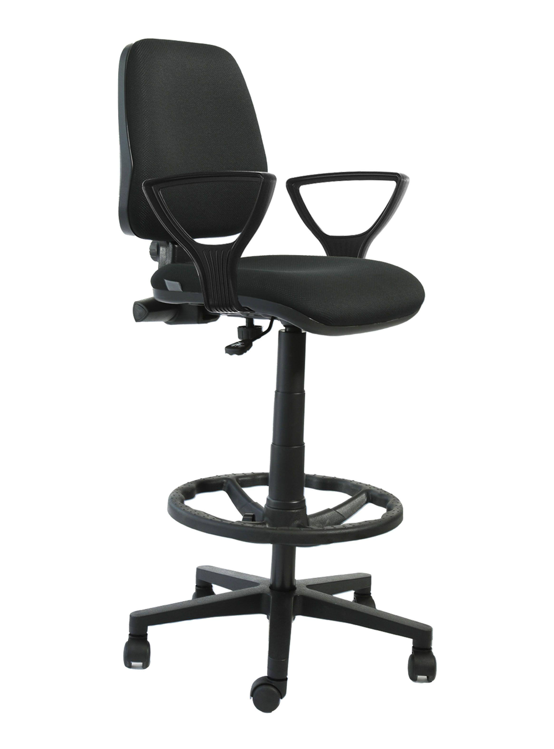 Silla Cajero Rudy con Brazos Negro-3