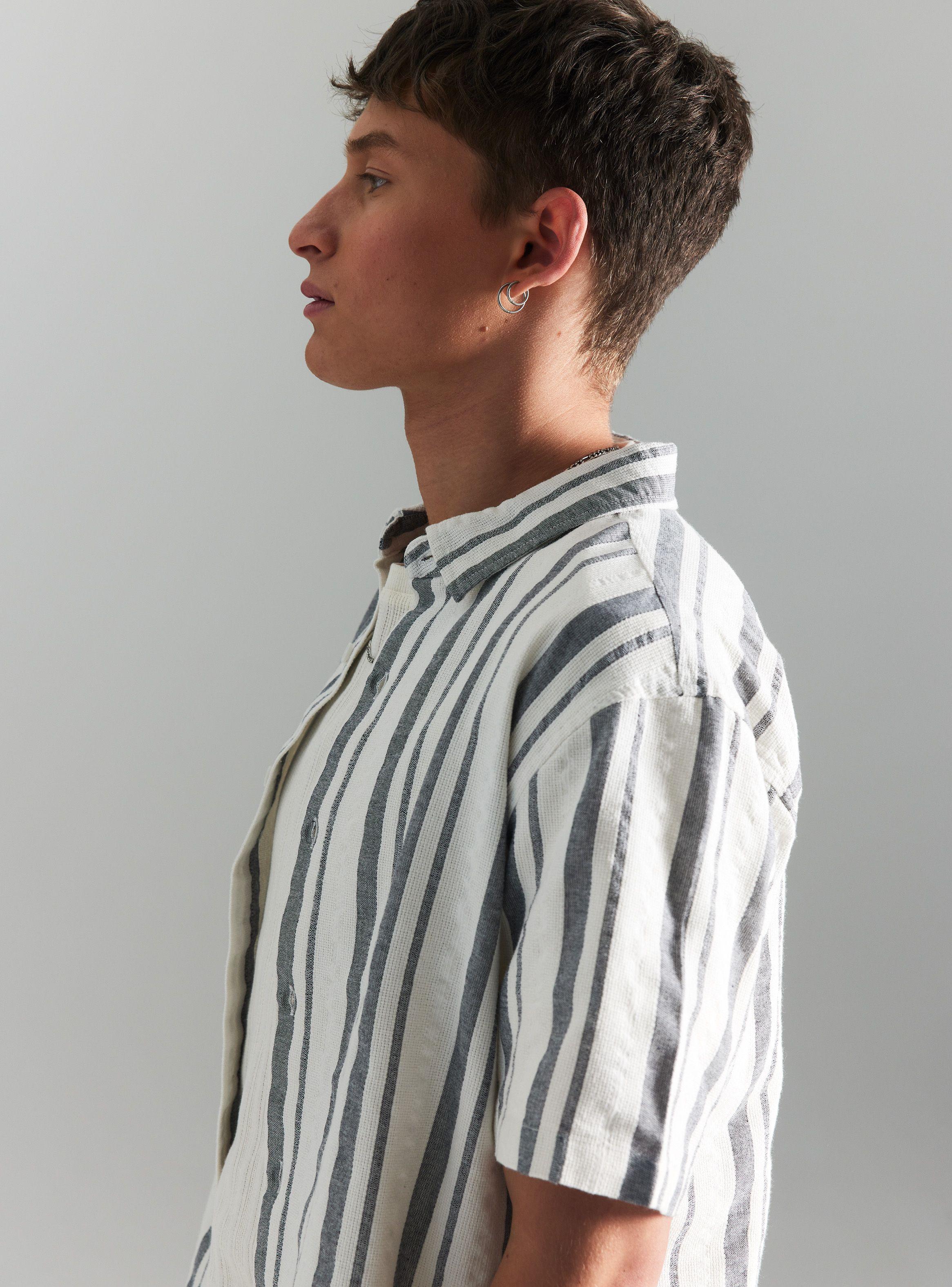 Camisa Casual Tejida Rayas-3