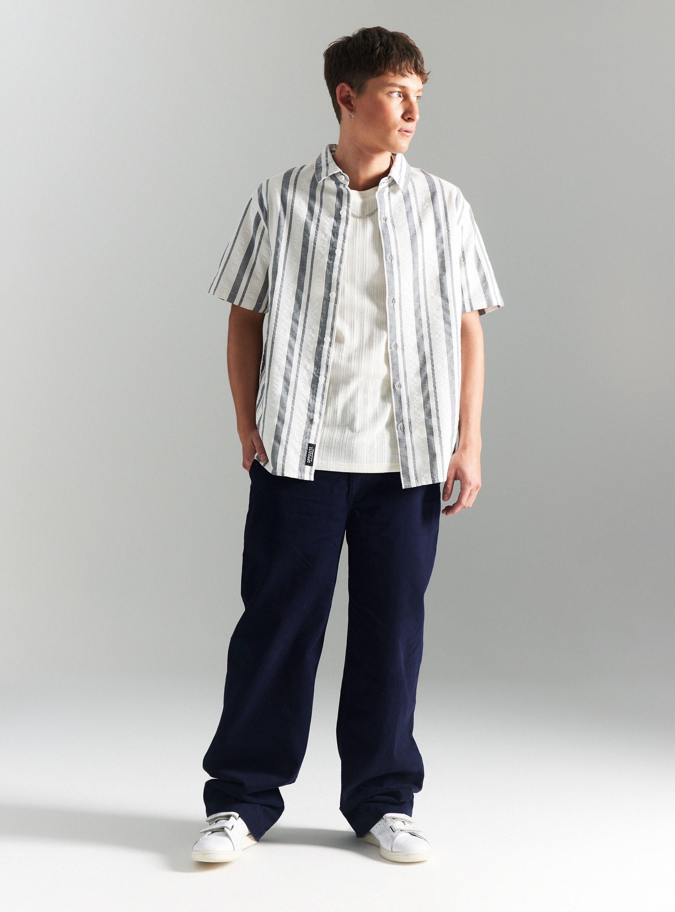 Camisa Casual Tejida Rayas-4