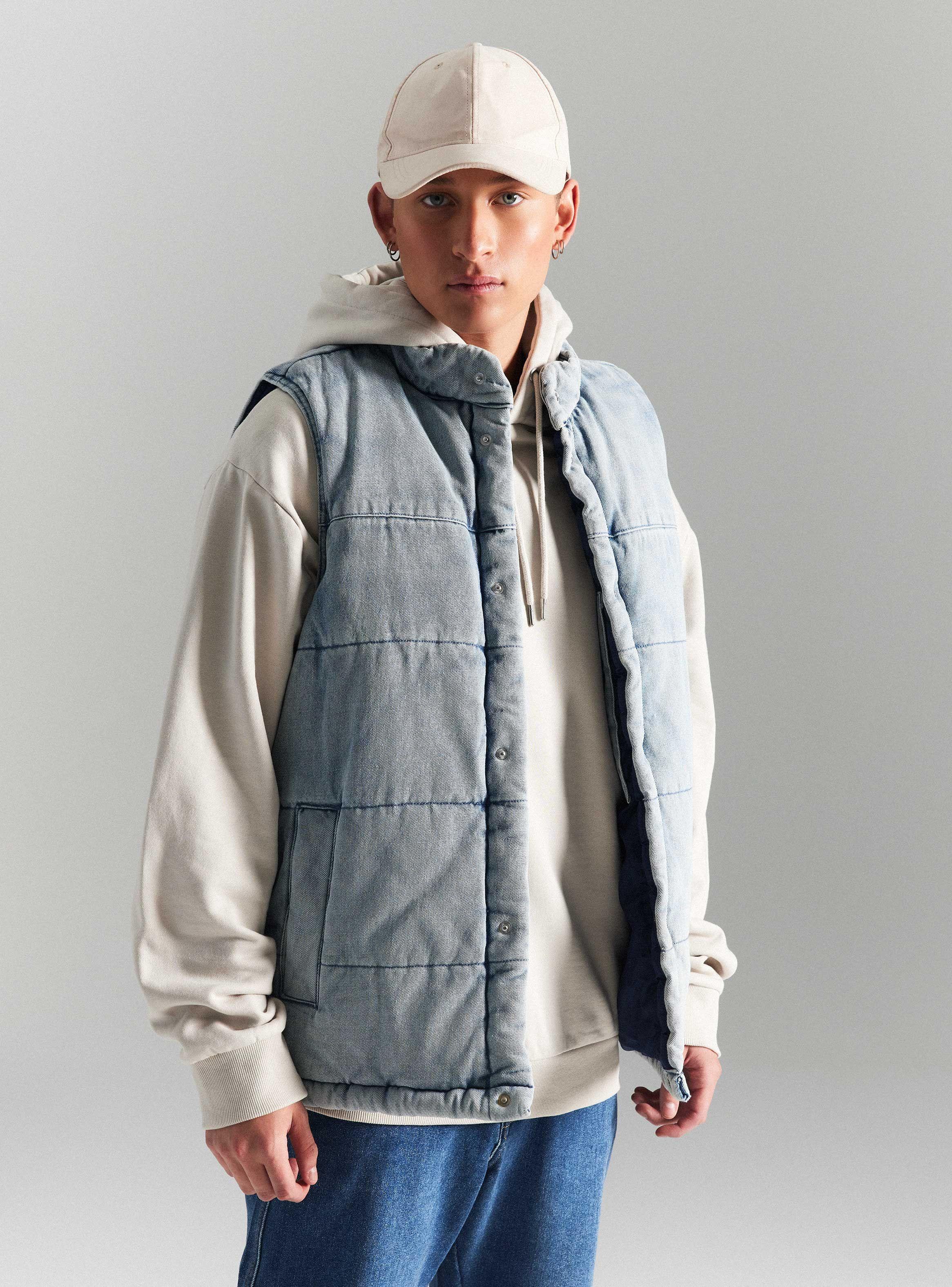 Chaqueta Puffa Mezclilla-0