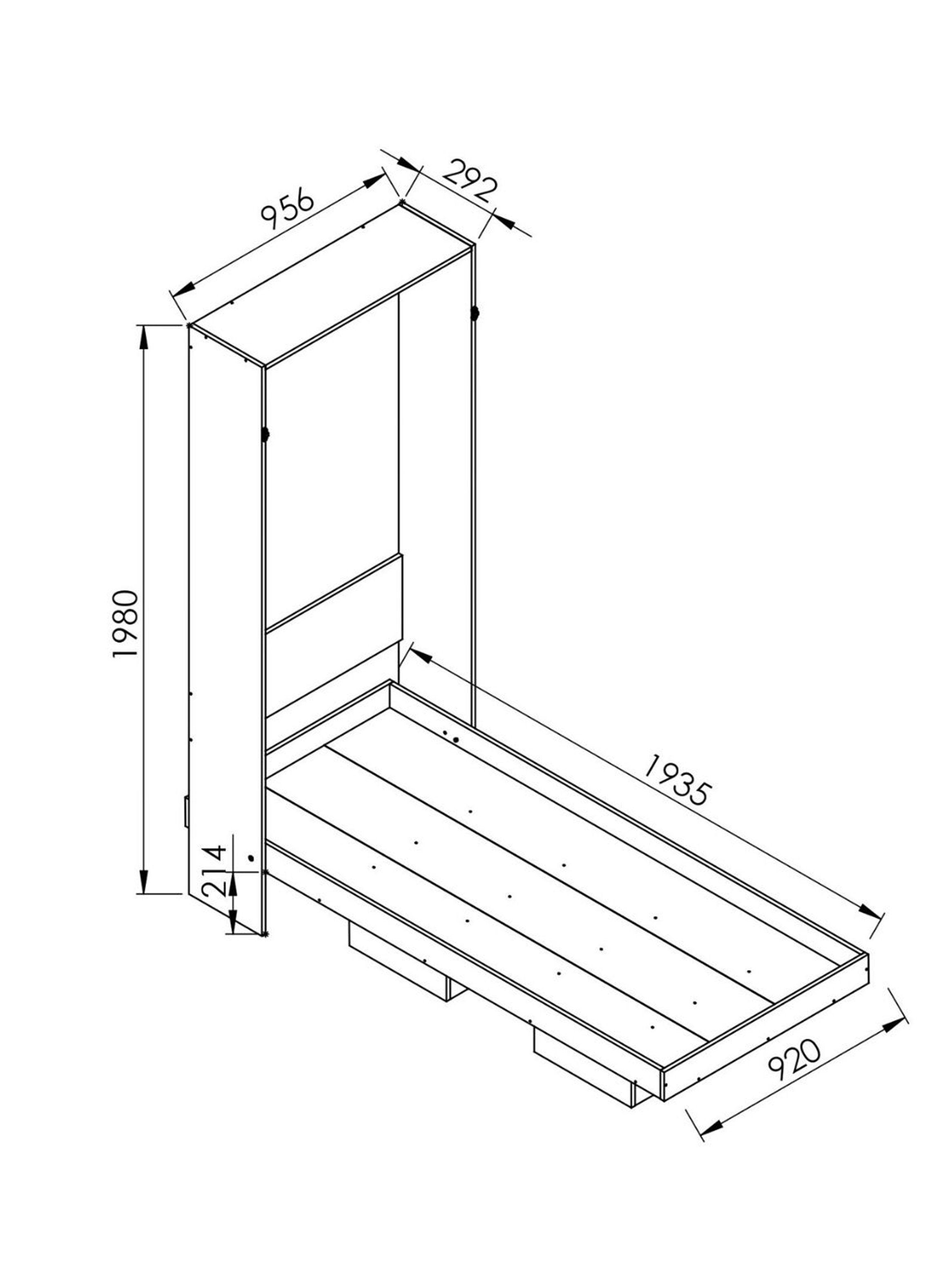 Cama Plegable Vertical Manhathan 1 Plaza-2