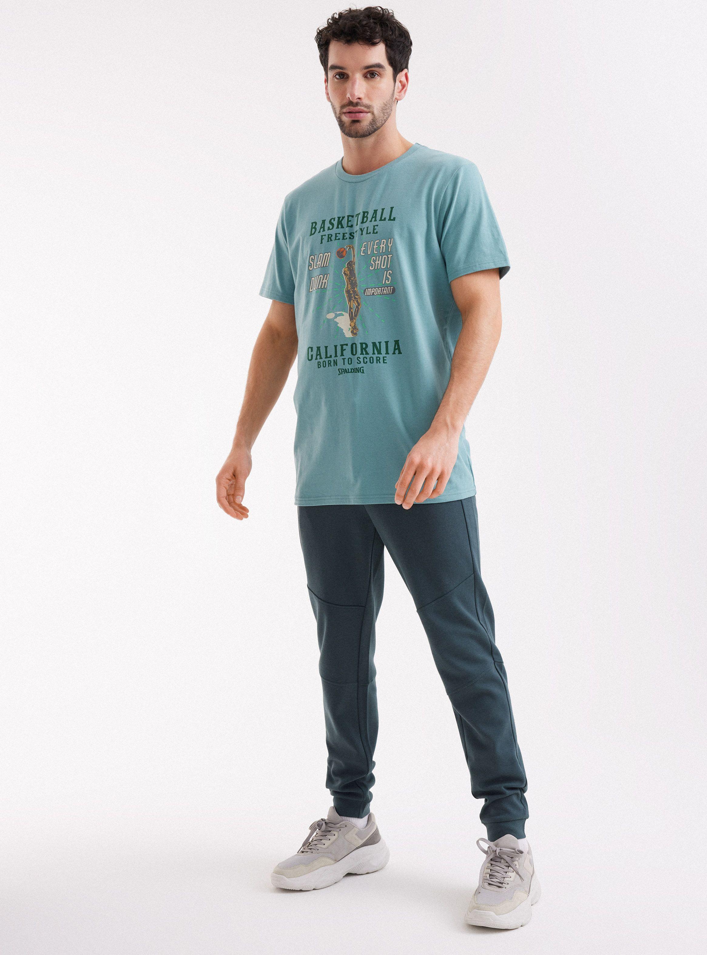 Polera Logo Diseño Estampado de Spalding