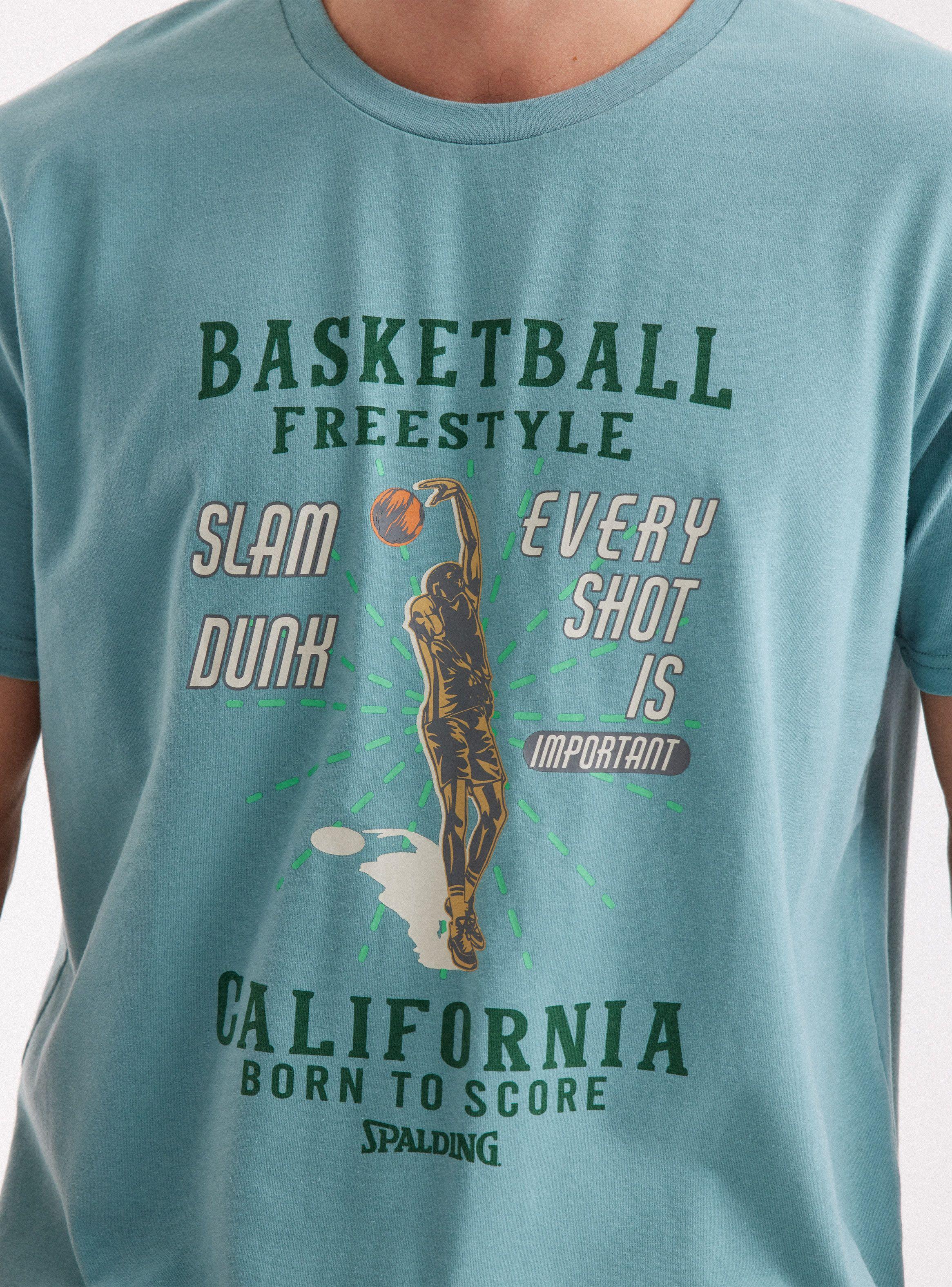 Polera Logo Diseño Estampado de Spalding