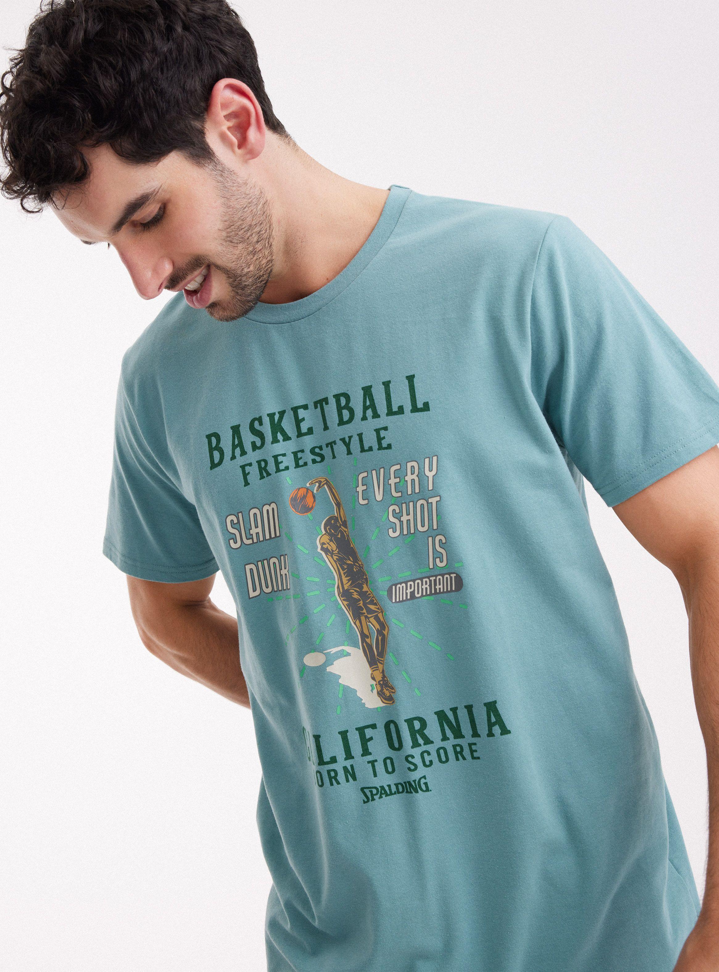 Polera Logo Diseño Estampado de Spalding