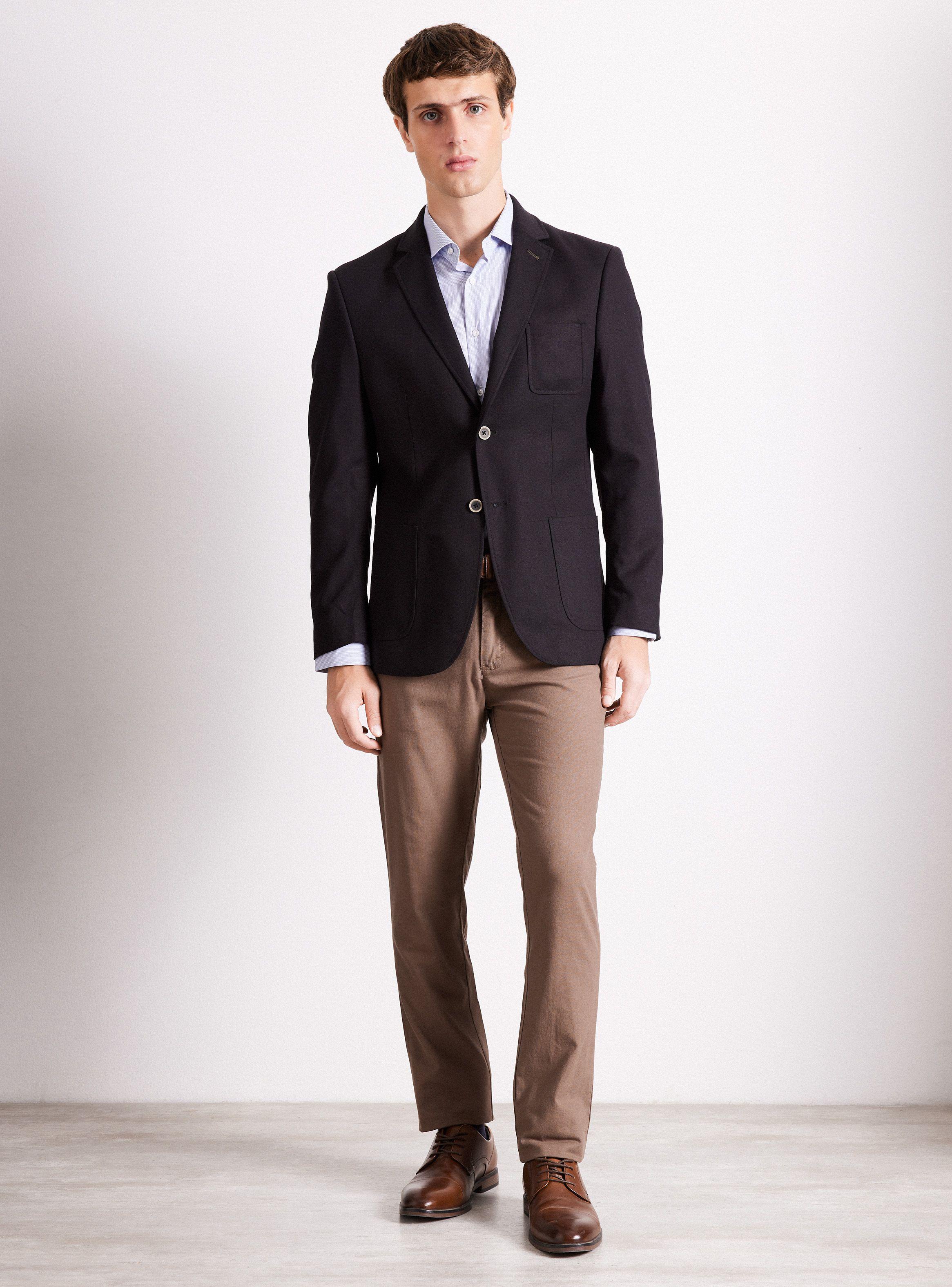 Vestón Recto Slim Fit con Lino-4