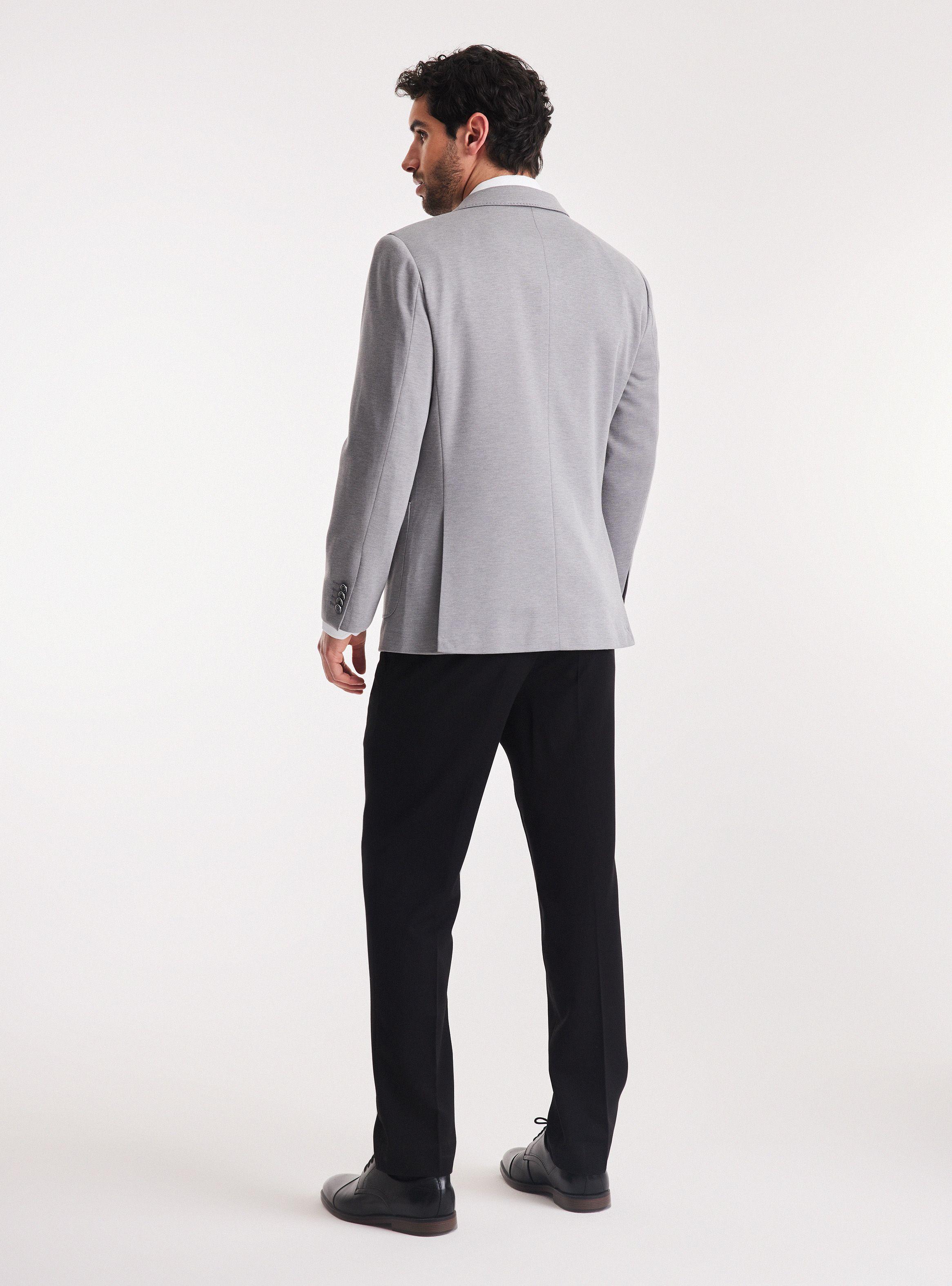 Vestón Recto Slim Fit Tela Knit-5