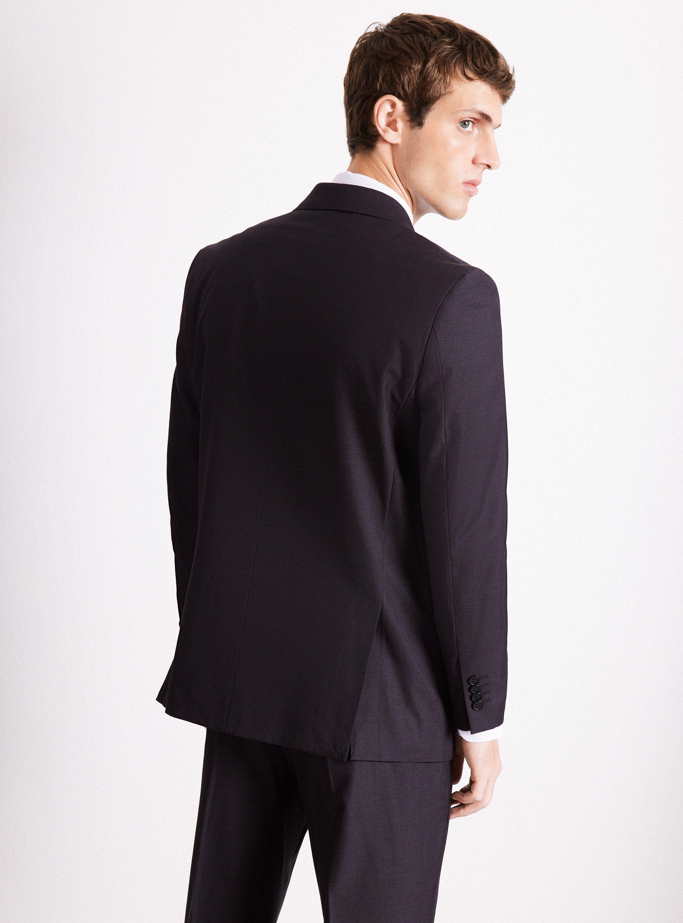 Traje Lana Poliéster Liso Regular Fit-1