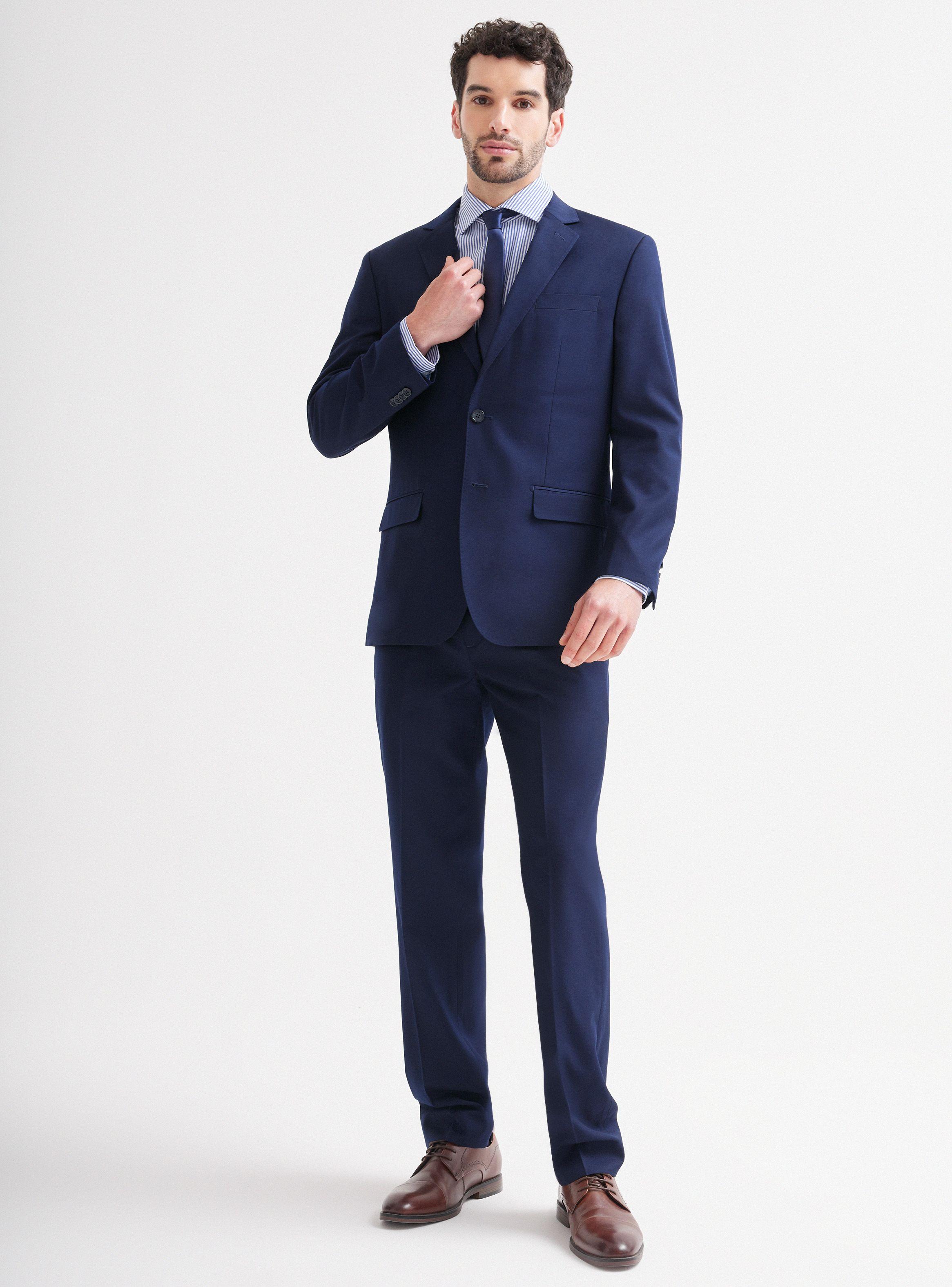 Traje Lana Poliéster Liso Regular Fit de Arrow