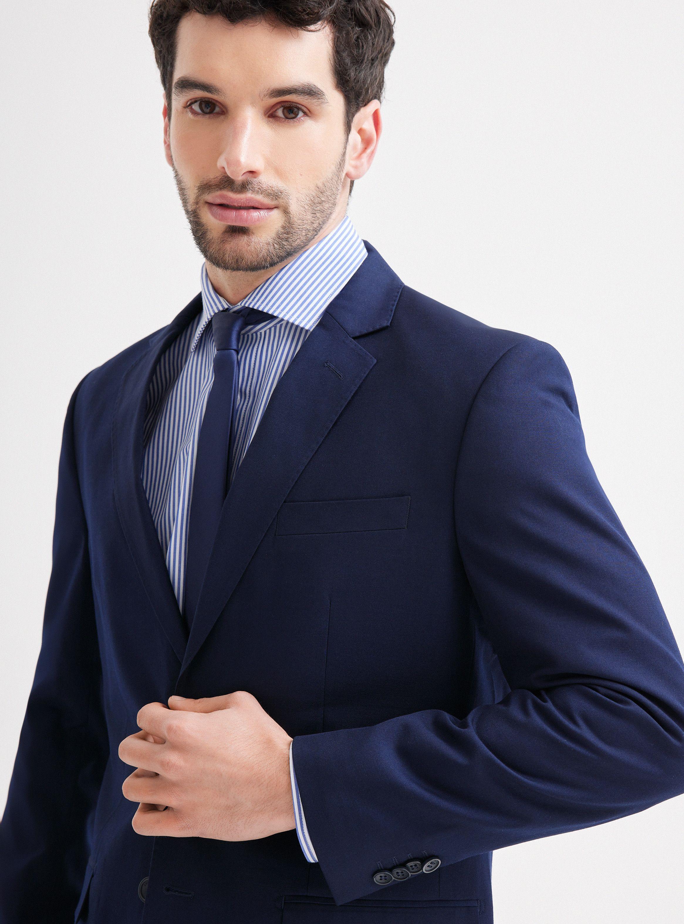 Traje Lana Poliéster Liso Regular Fit de Arrow