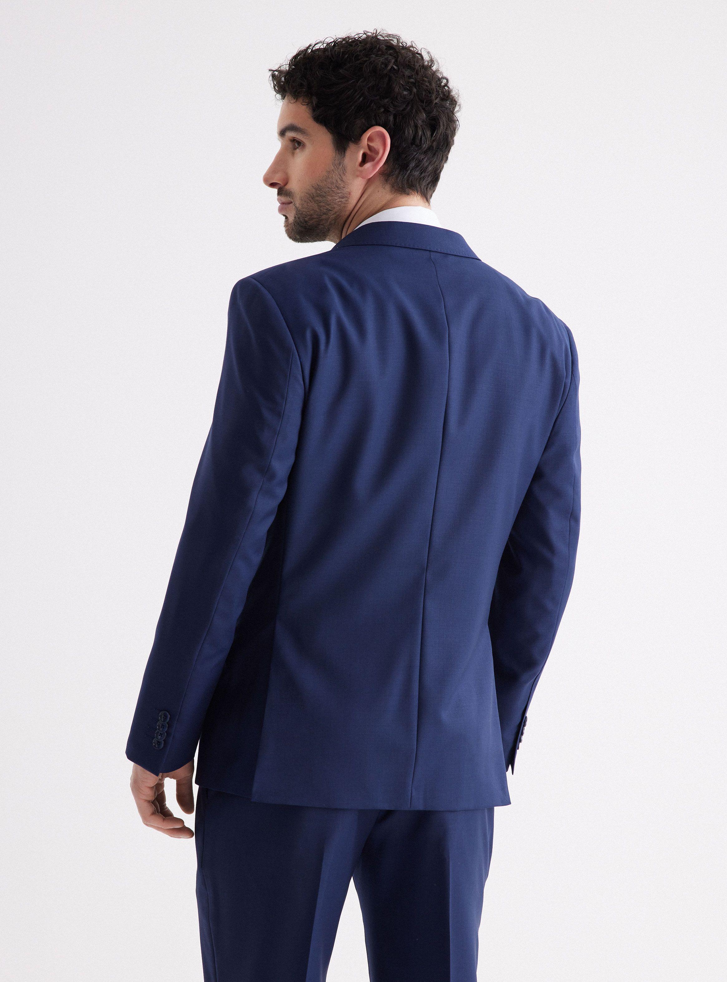 Traje Recto 100% Lana Lisa Slim Fit de Arrow