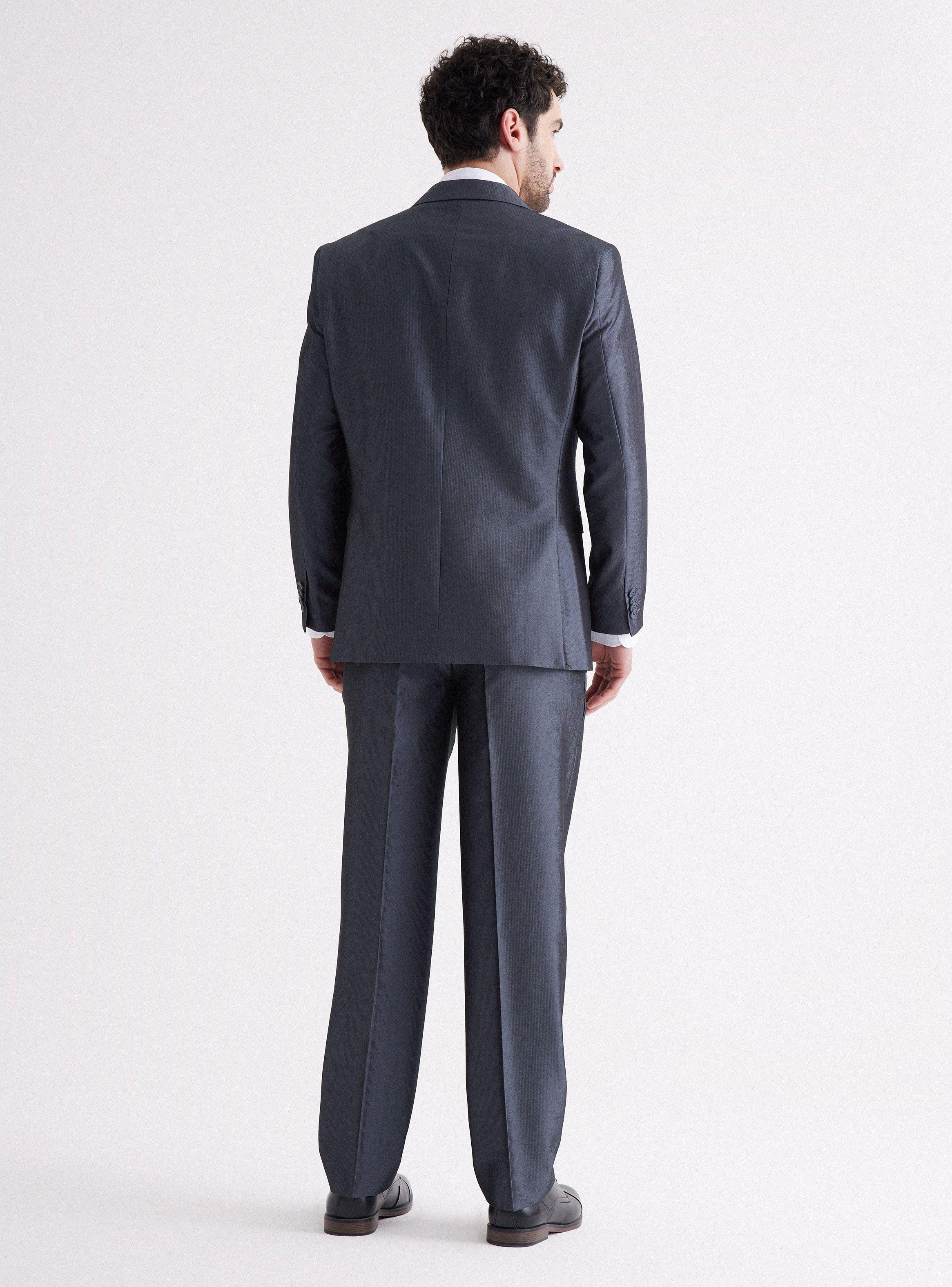 Traje Recto Listado Regular Fit de Johnson Classic