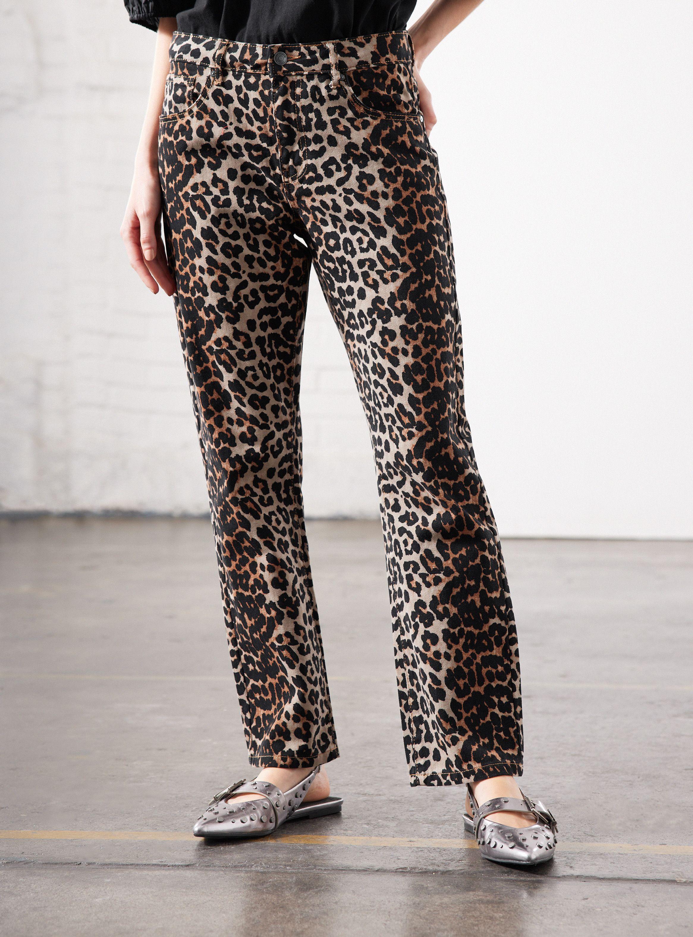 Jeans Animal Print Slim Fit-0
