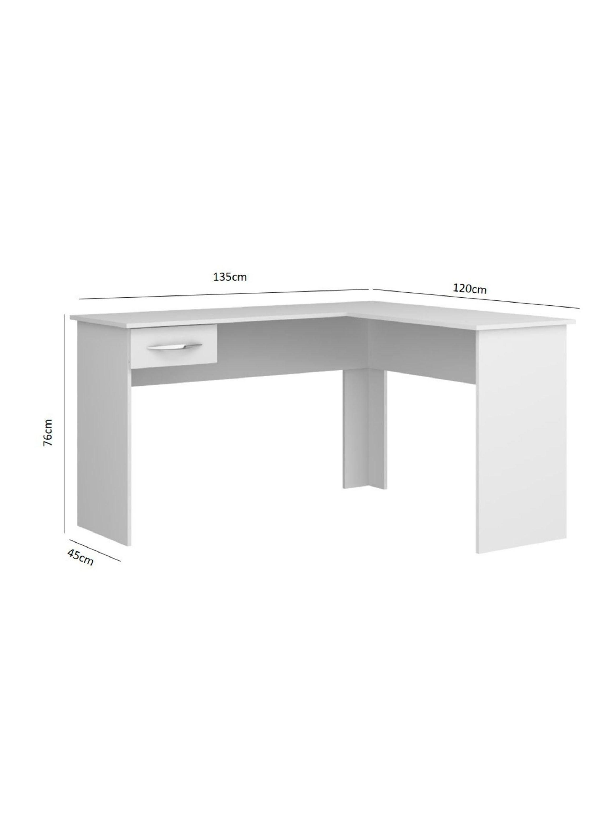 Escritorio Slim Esquinero Blanco-1