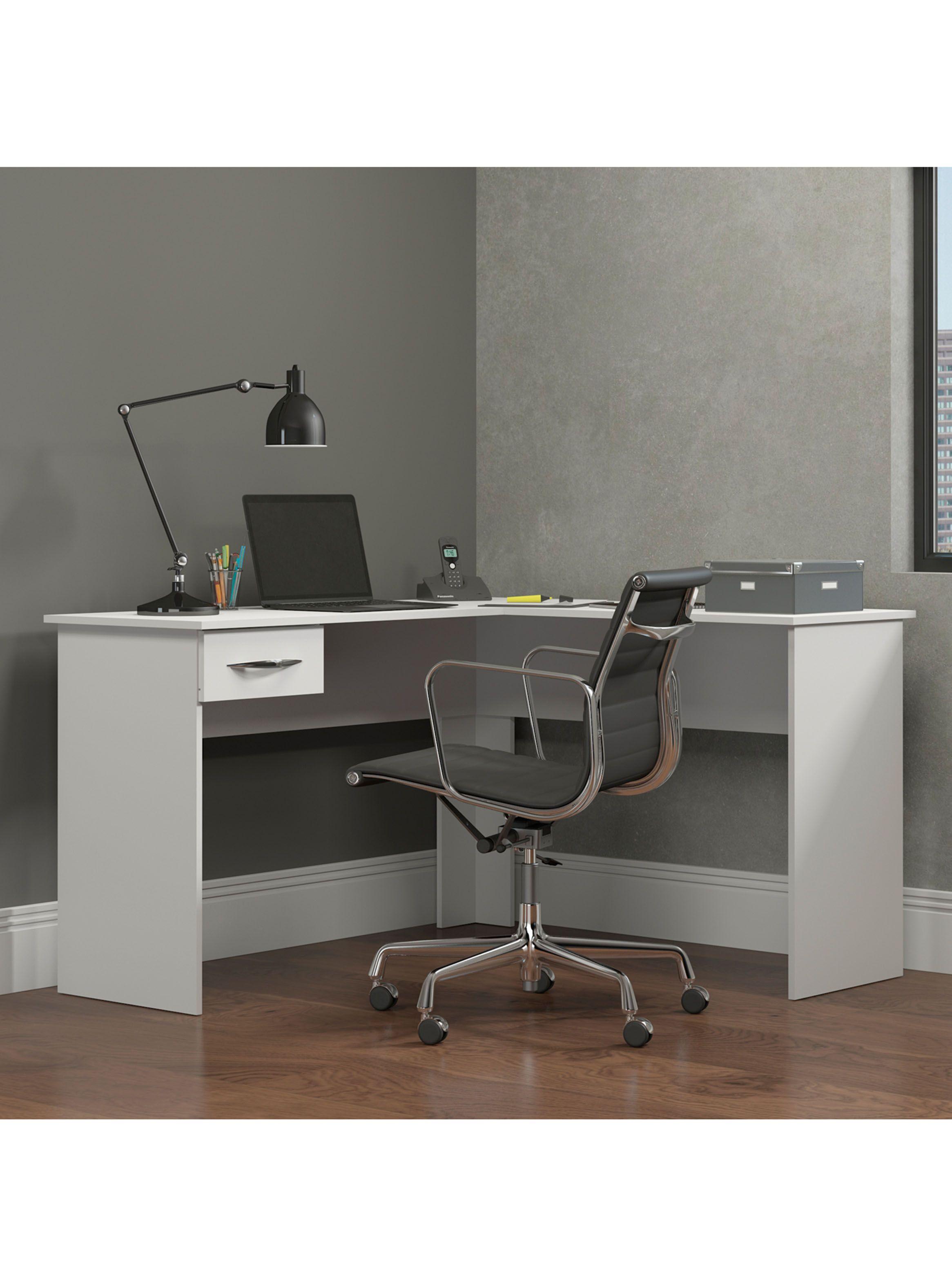 Escritorio Slim Esquinero Blanco-2