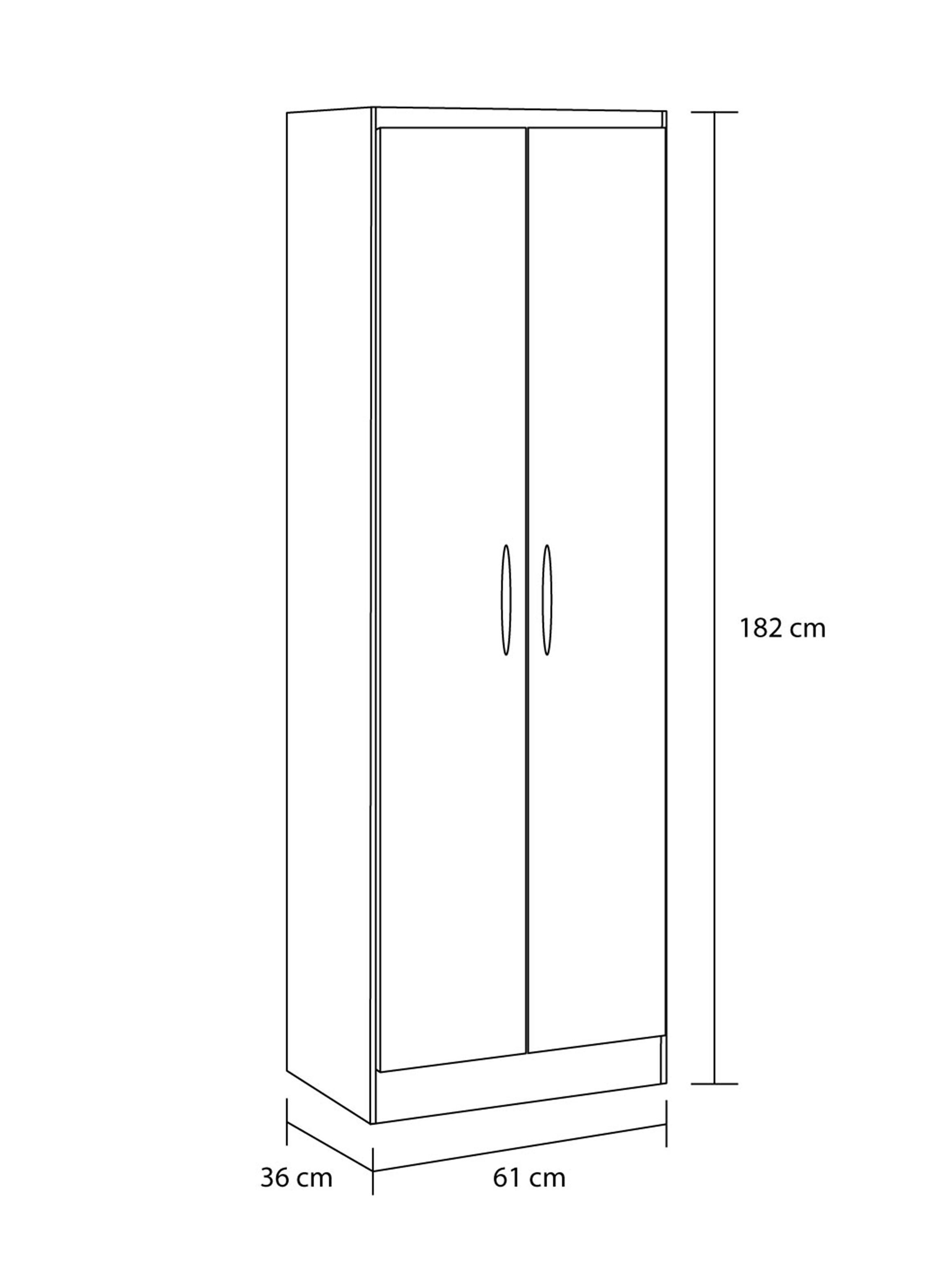 Estante Organizador con 2 Puertas Pop Castaño-1