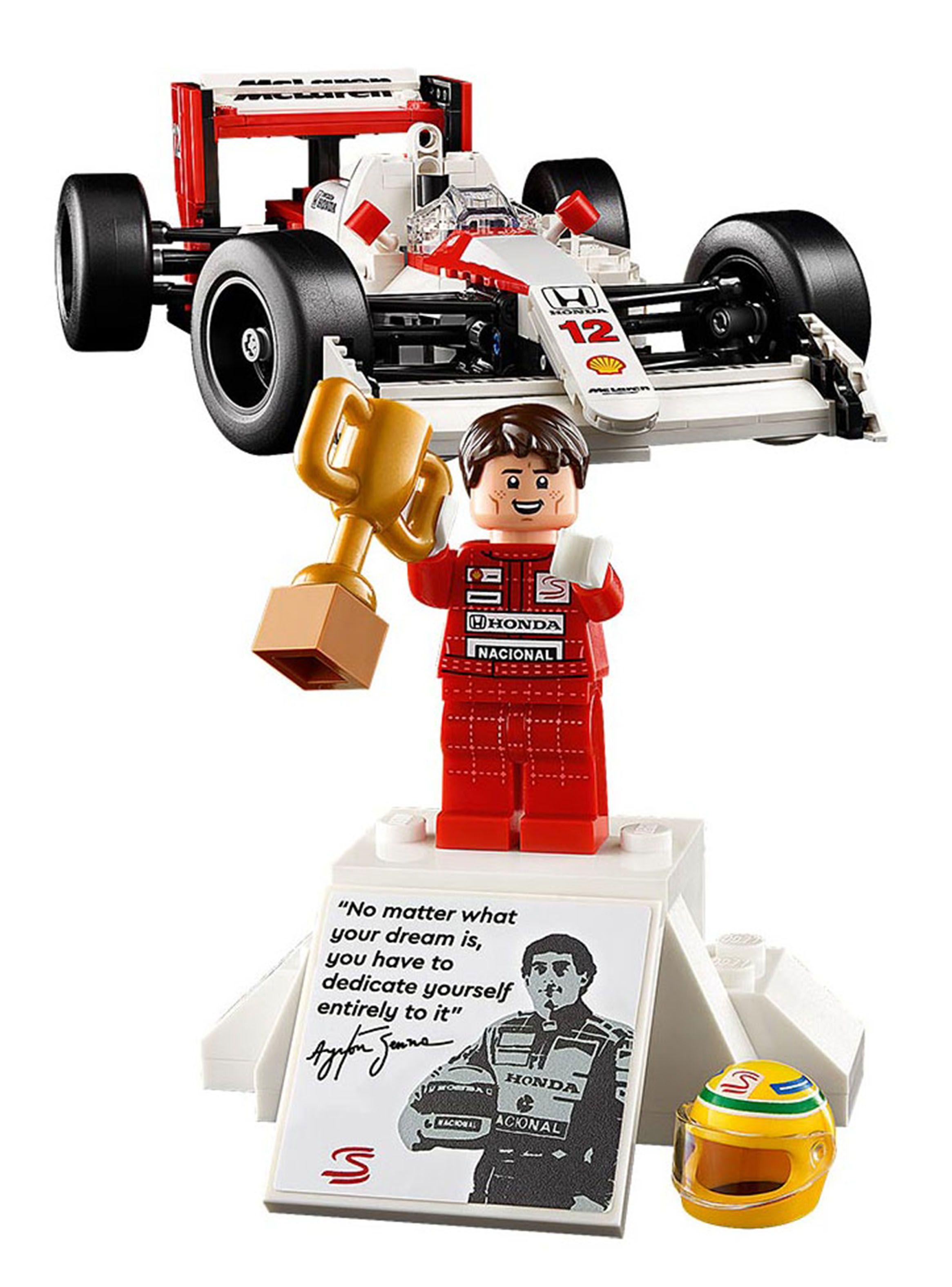 Lego McLaren MP4/4 y Ayrton Senna-1