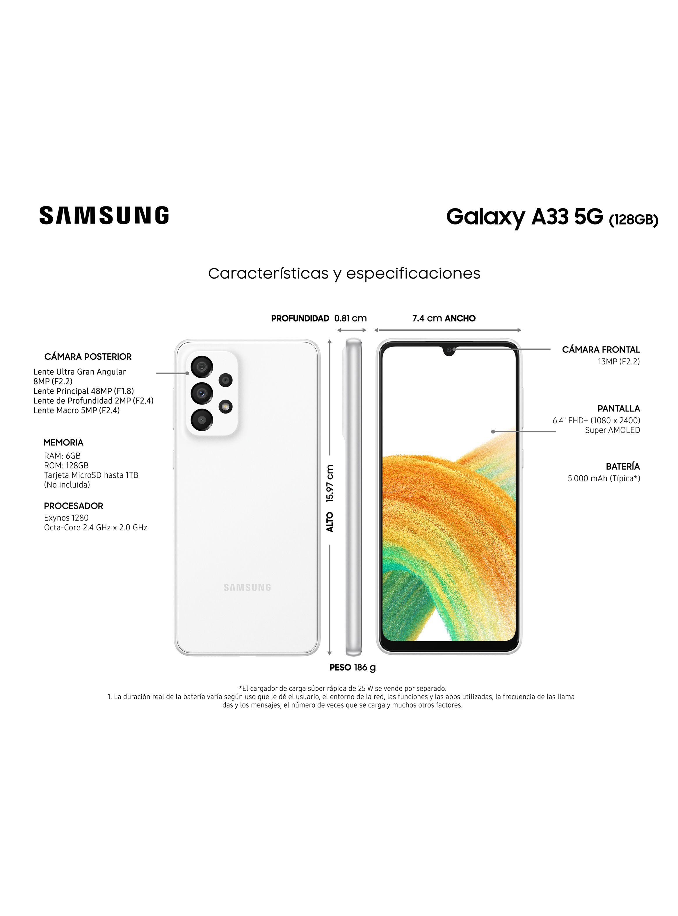 Smartphone Galaxy A33 5G 128GB White Liberado-5