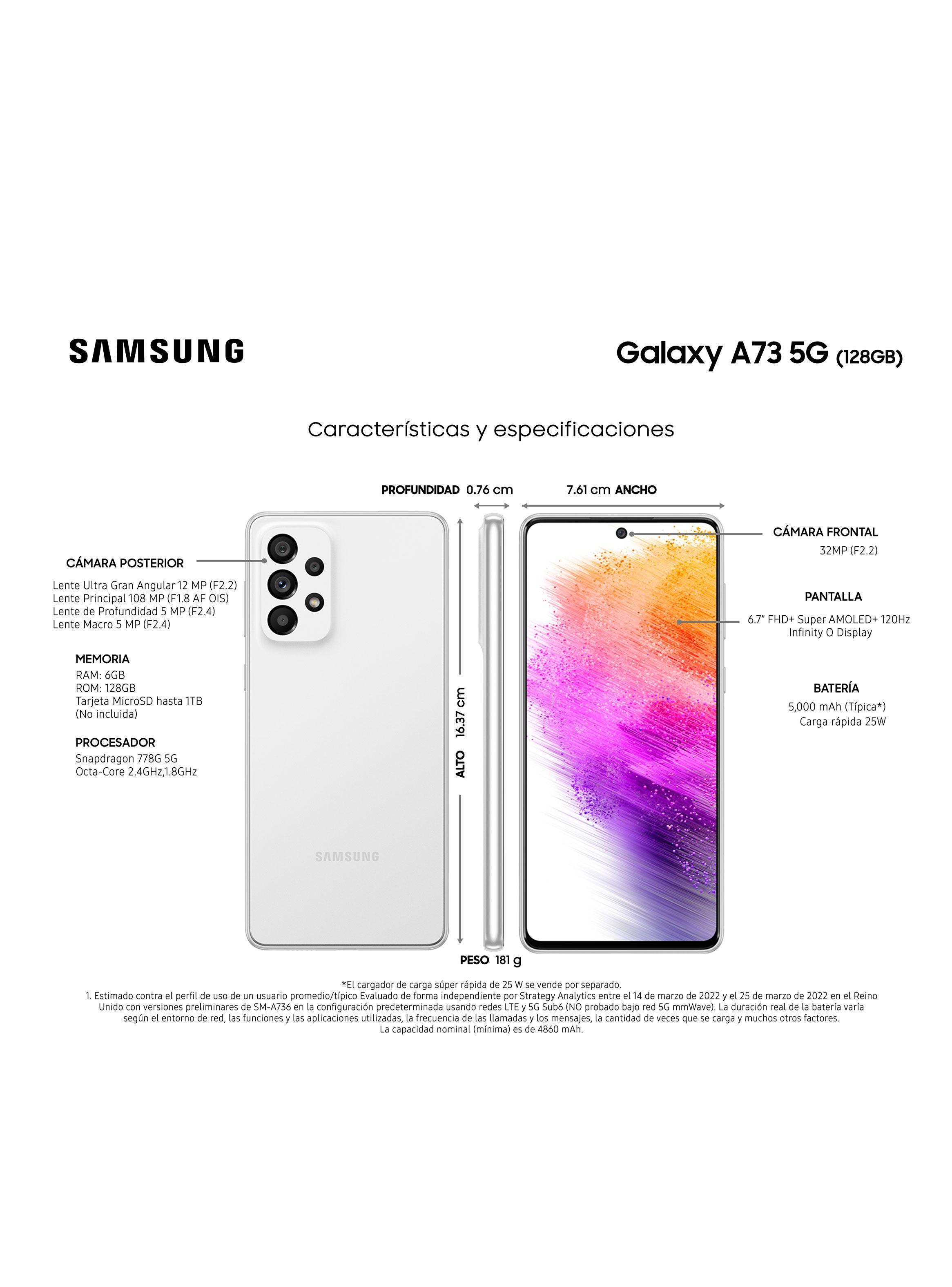 Smartphone Galaxy A73 5G 128GB White-4