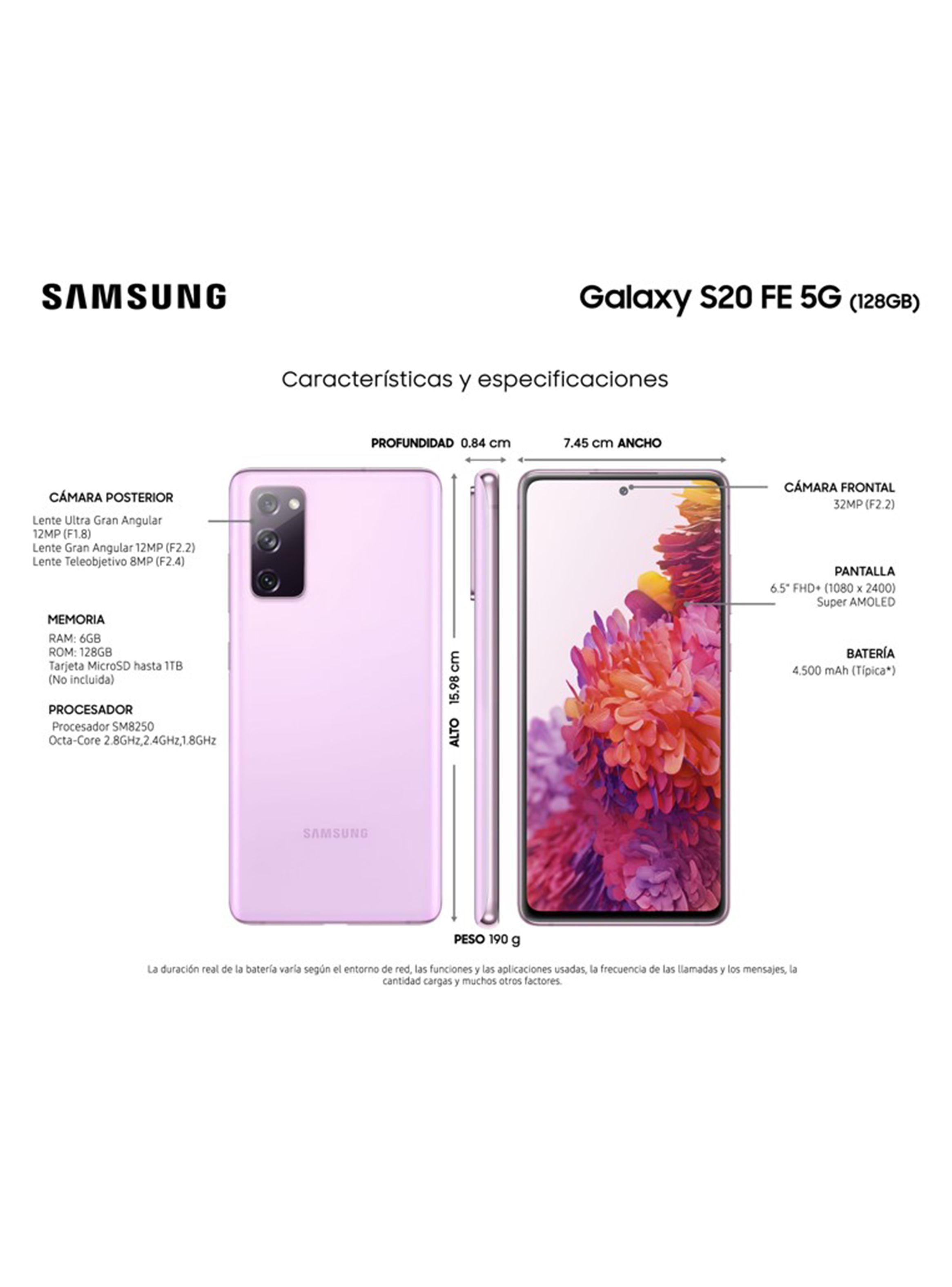 Smartphone Galaxy S20 FE 5G 128GB Lavender Liberado-5