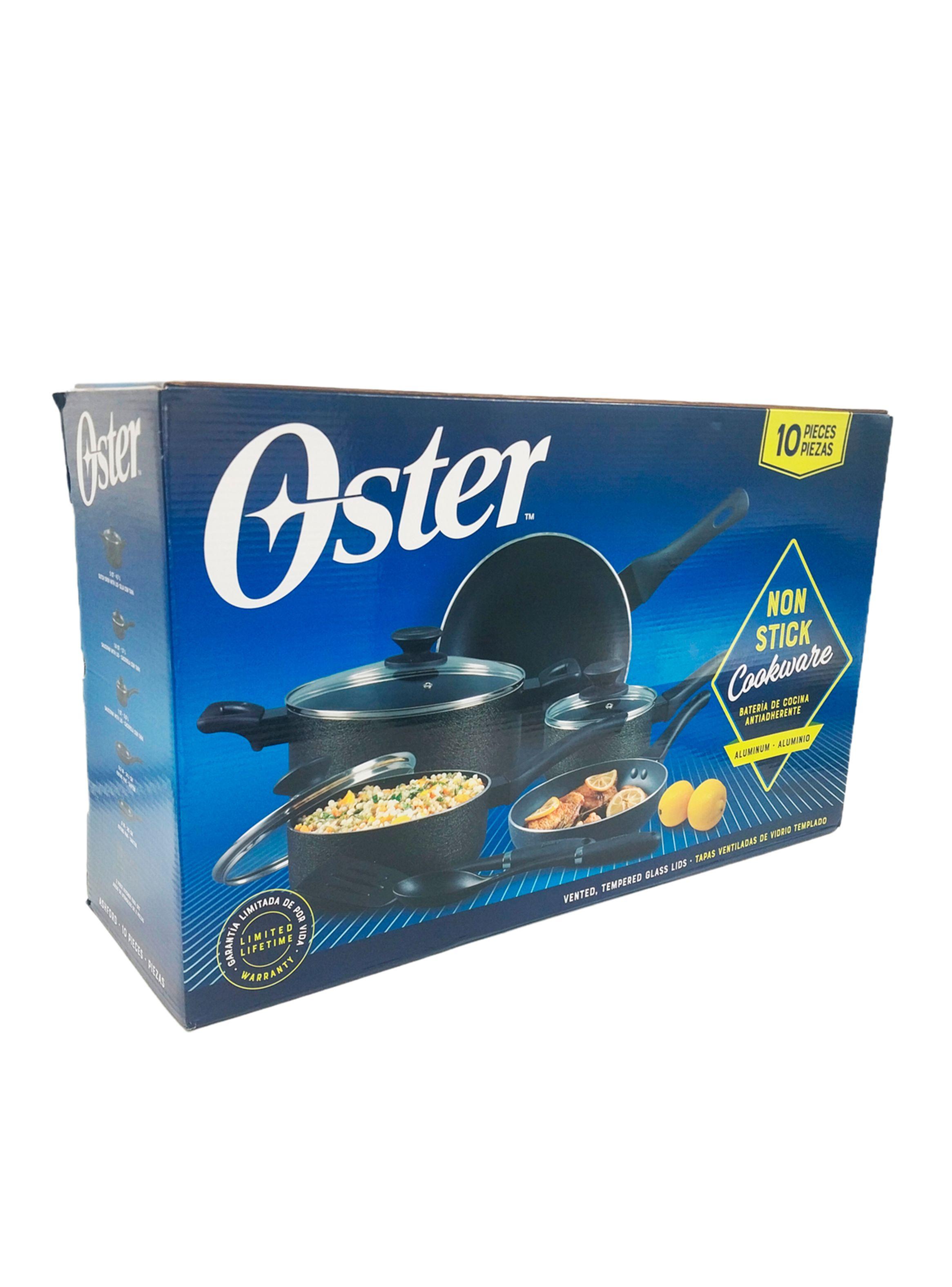 Batería de Cocina Ashford 10 Piezas Negro-1