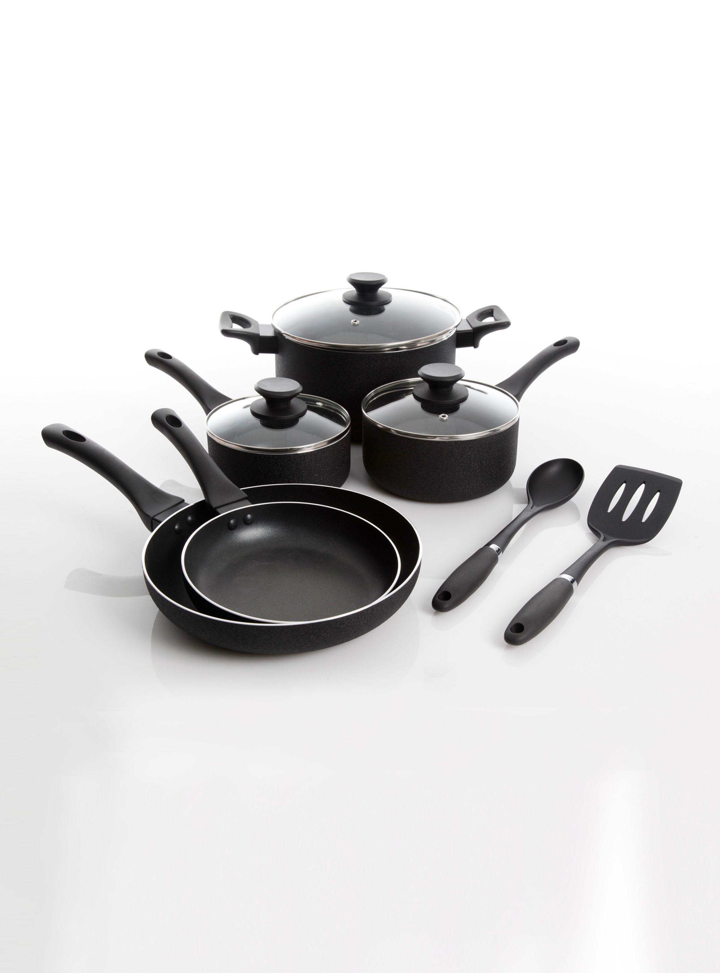 Batería de Cocina Ashford 10 Piezas Negro-0