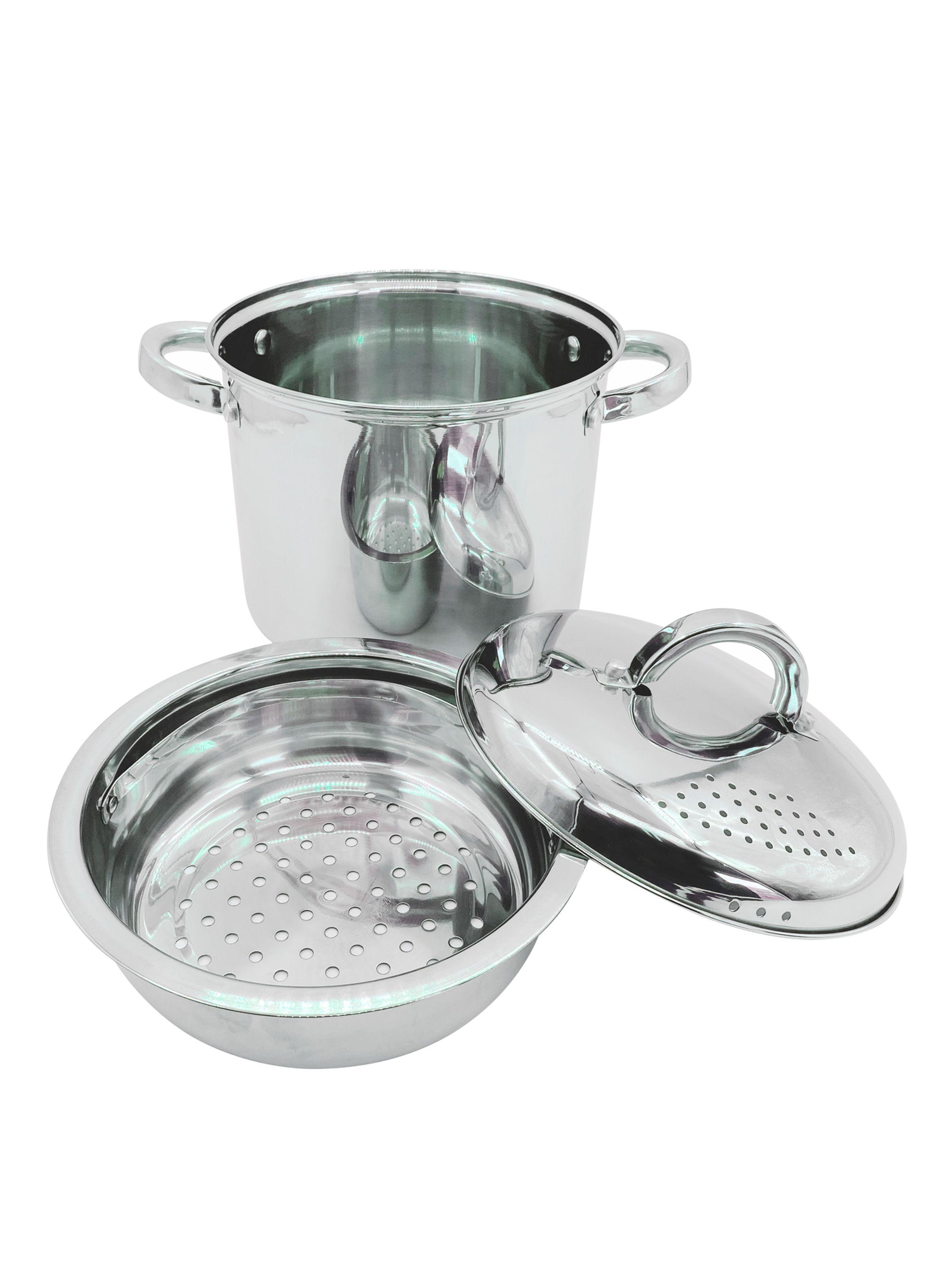 Olla con Tapa Vaporera Sangerfield 4.7 Litros Acero-0