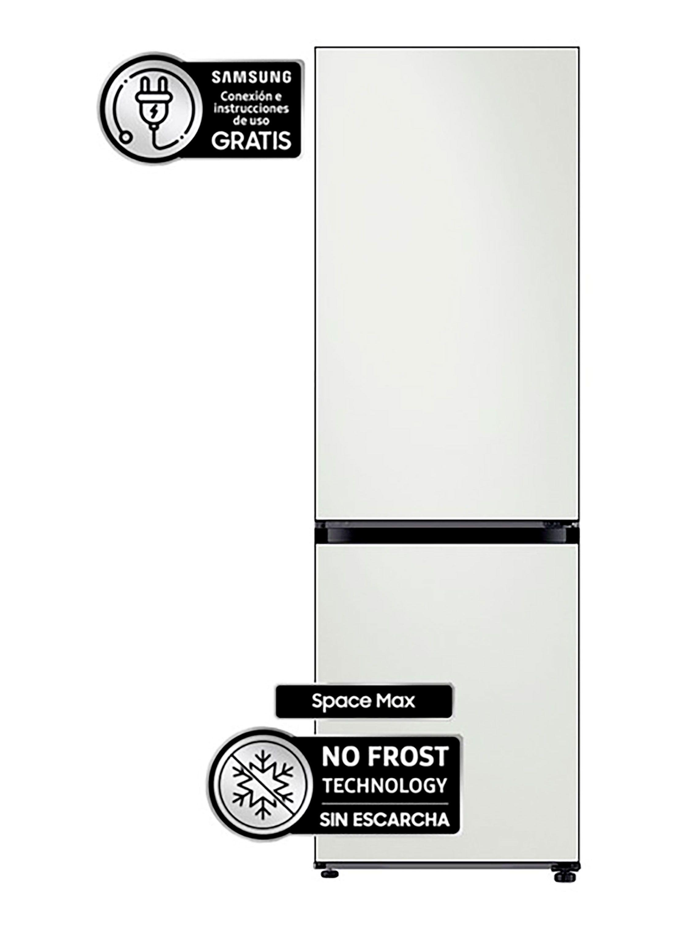 Refrigerador Bottom Freezer BMF Bespoke 328 Litros con Space Max Cotta White-0