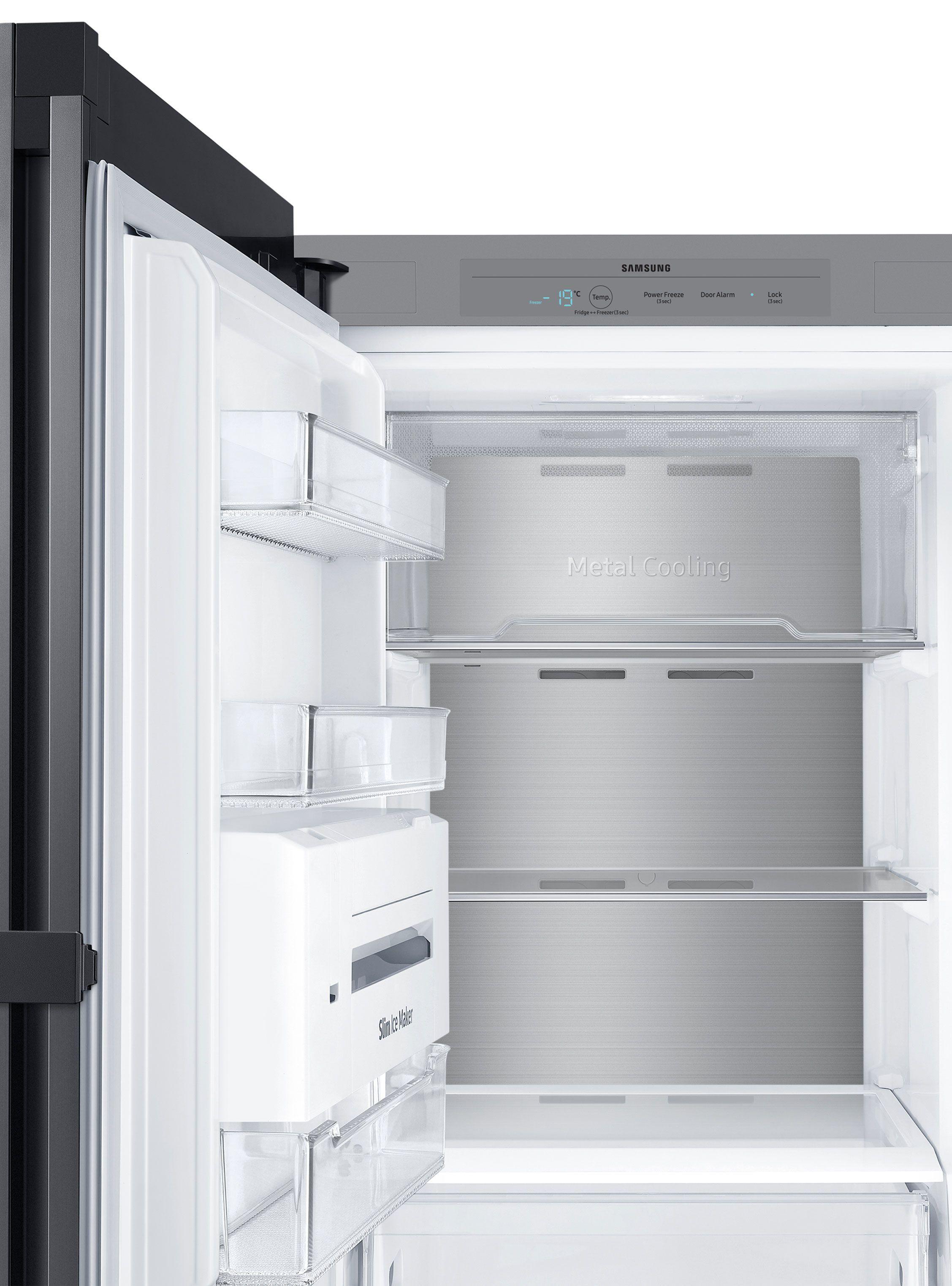 Refrigerador y Congelador 1 DR Bespoke Flex 315 Litros con Slim Ice Maker Cotta Charcoal-7