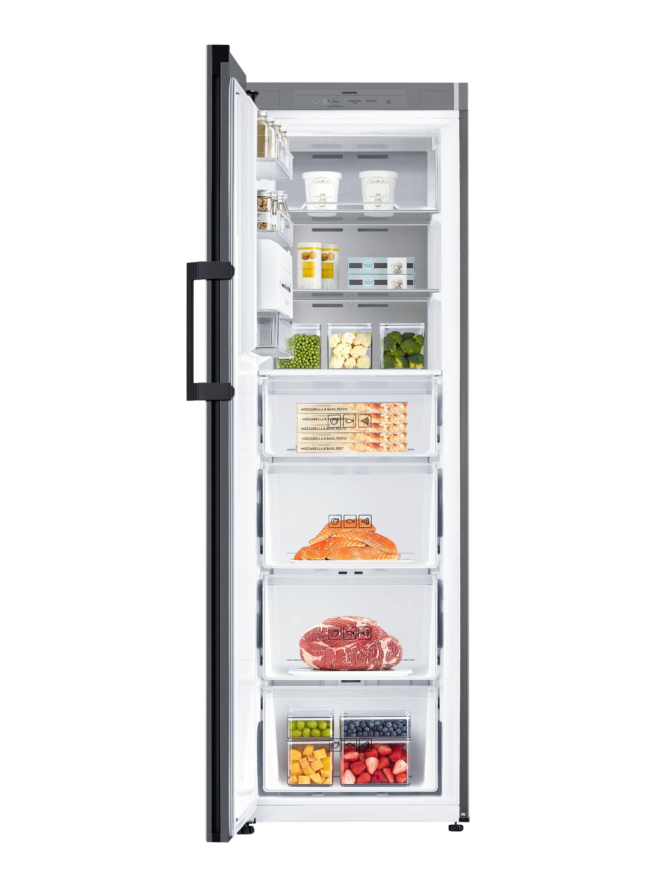 Refrigerador y Congelador 1 DR Bespoke Flex 315 Litros con Slim Ice Maker Cotta Charcoal-4
