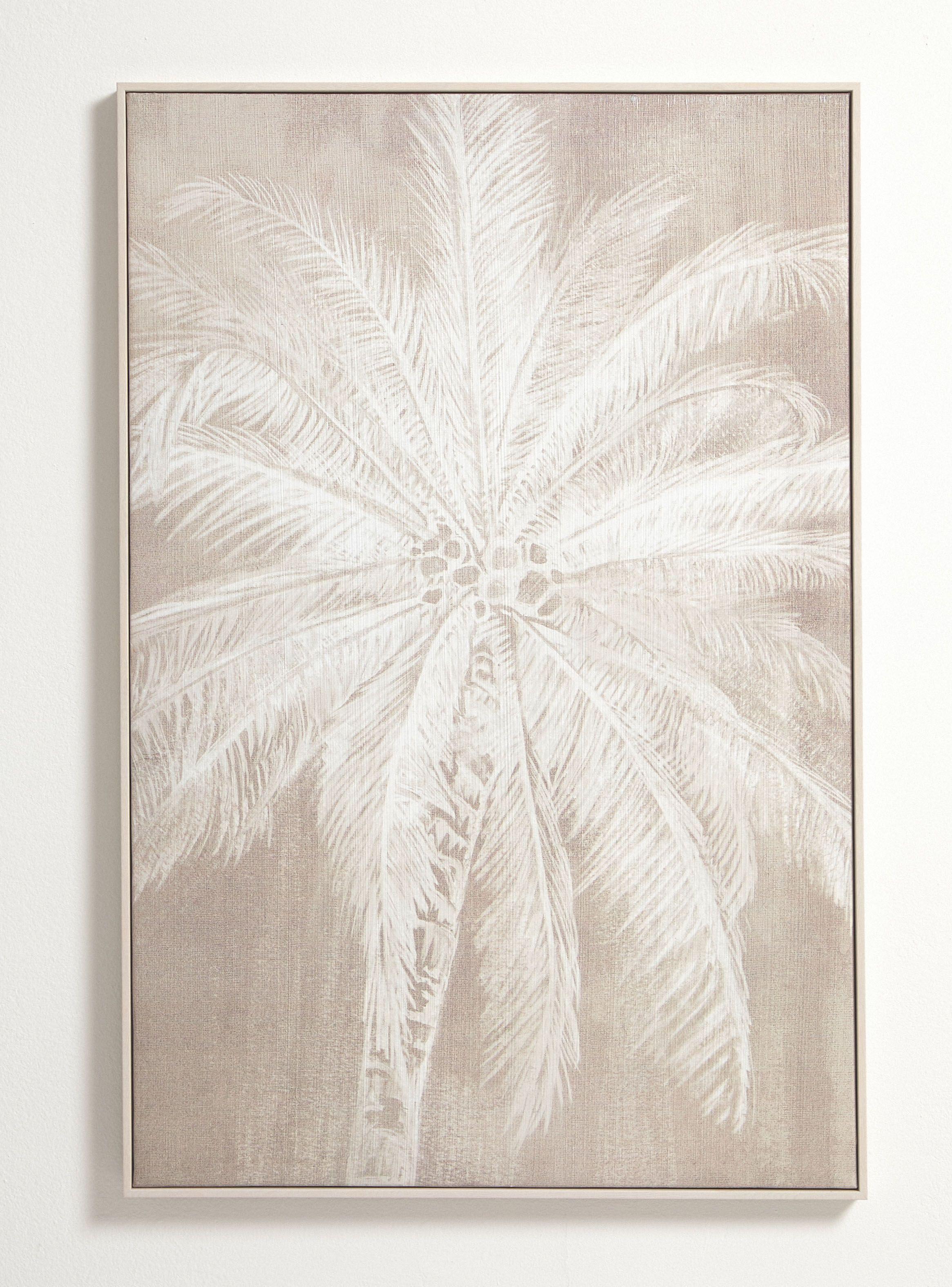 Cuadro Palmera Blanca A 60x90 cm-0