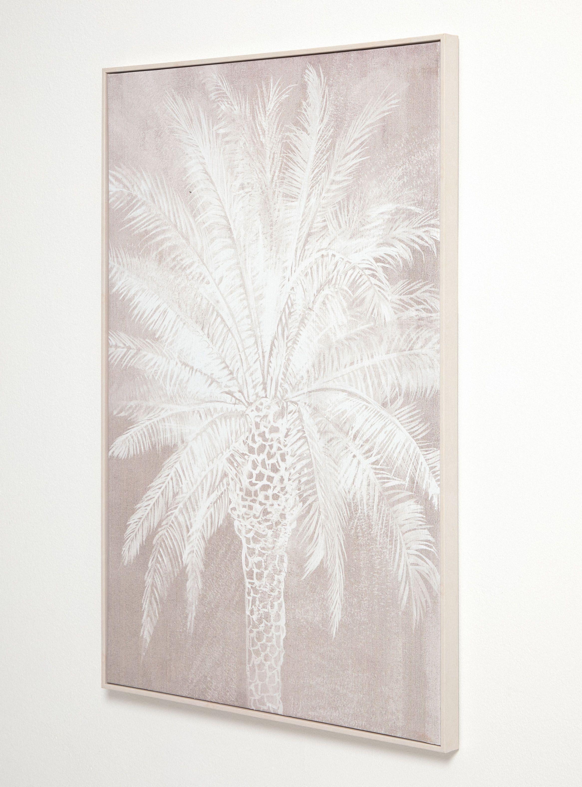 Cuadro Palmera Blanca B 60x90 cm-1