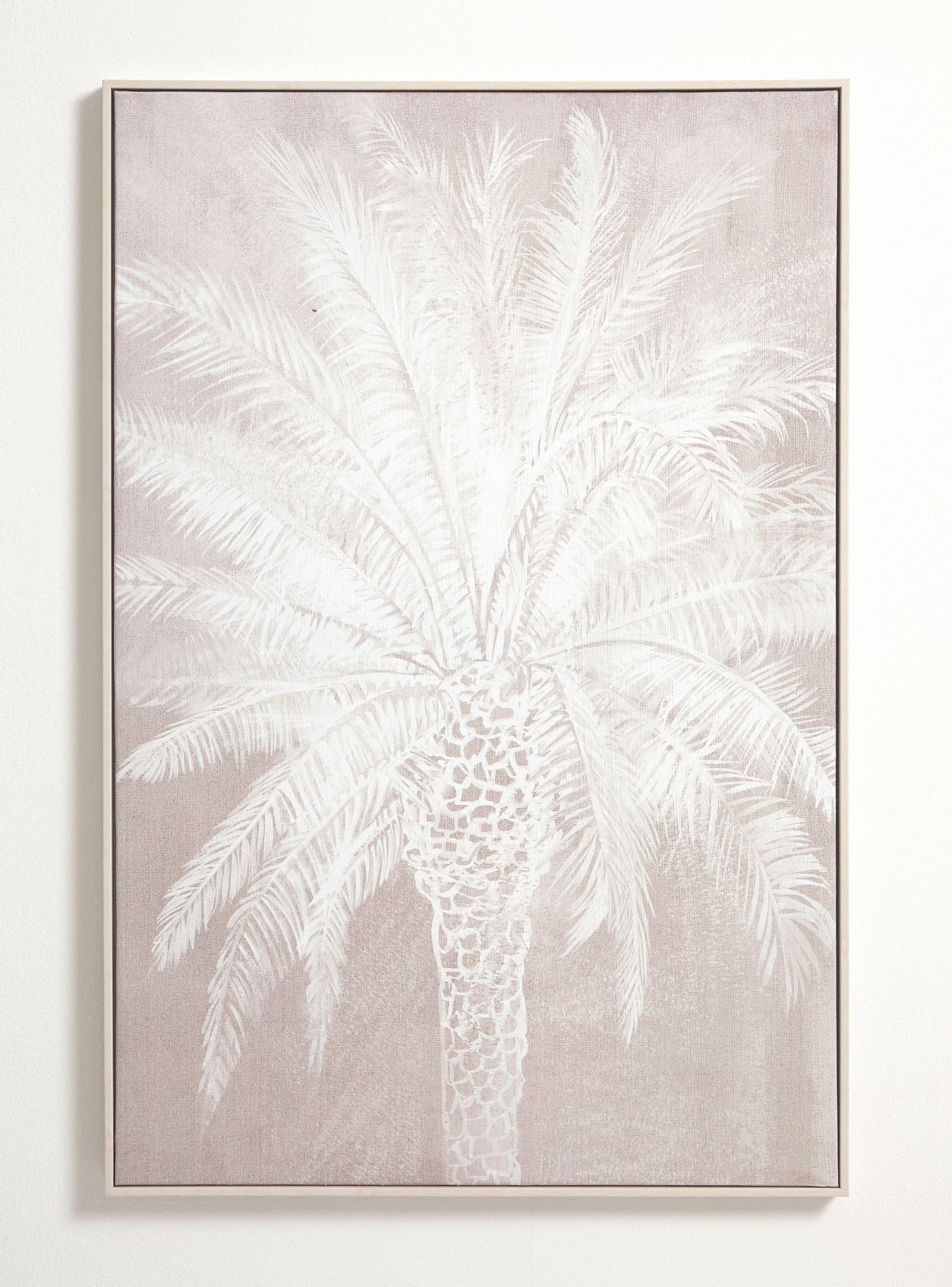 Cuadro Palmera Blanca B 60x90 cm-0