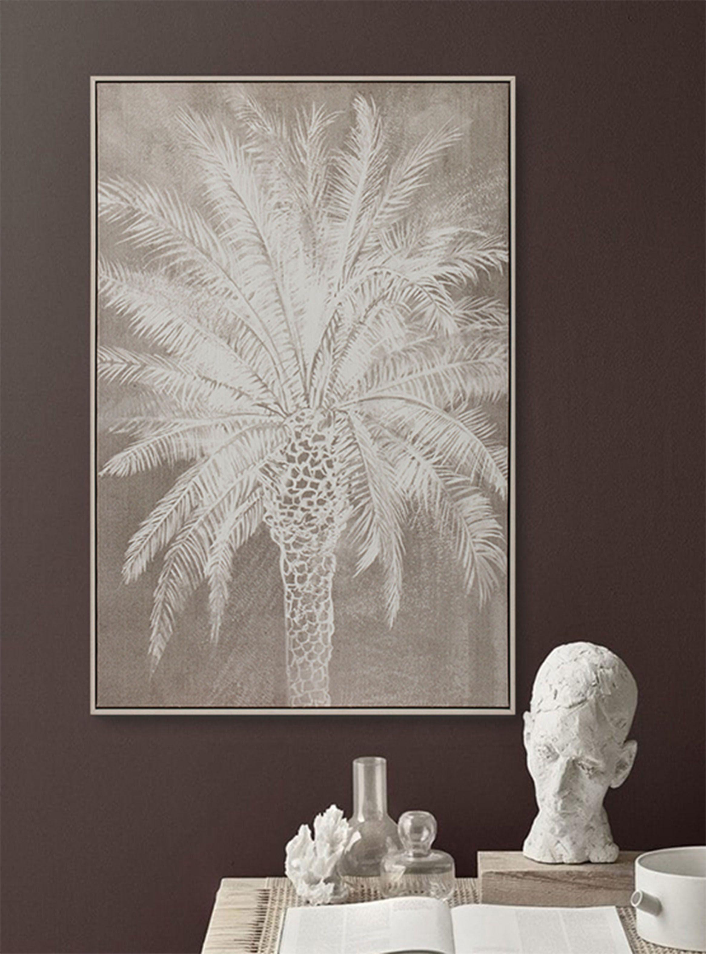 Cuadro Palmera Blanca B 60x90 cm-4