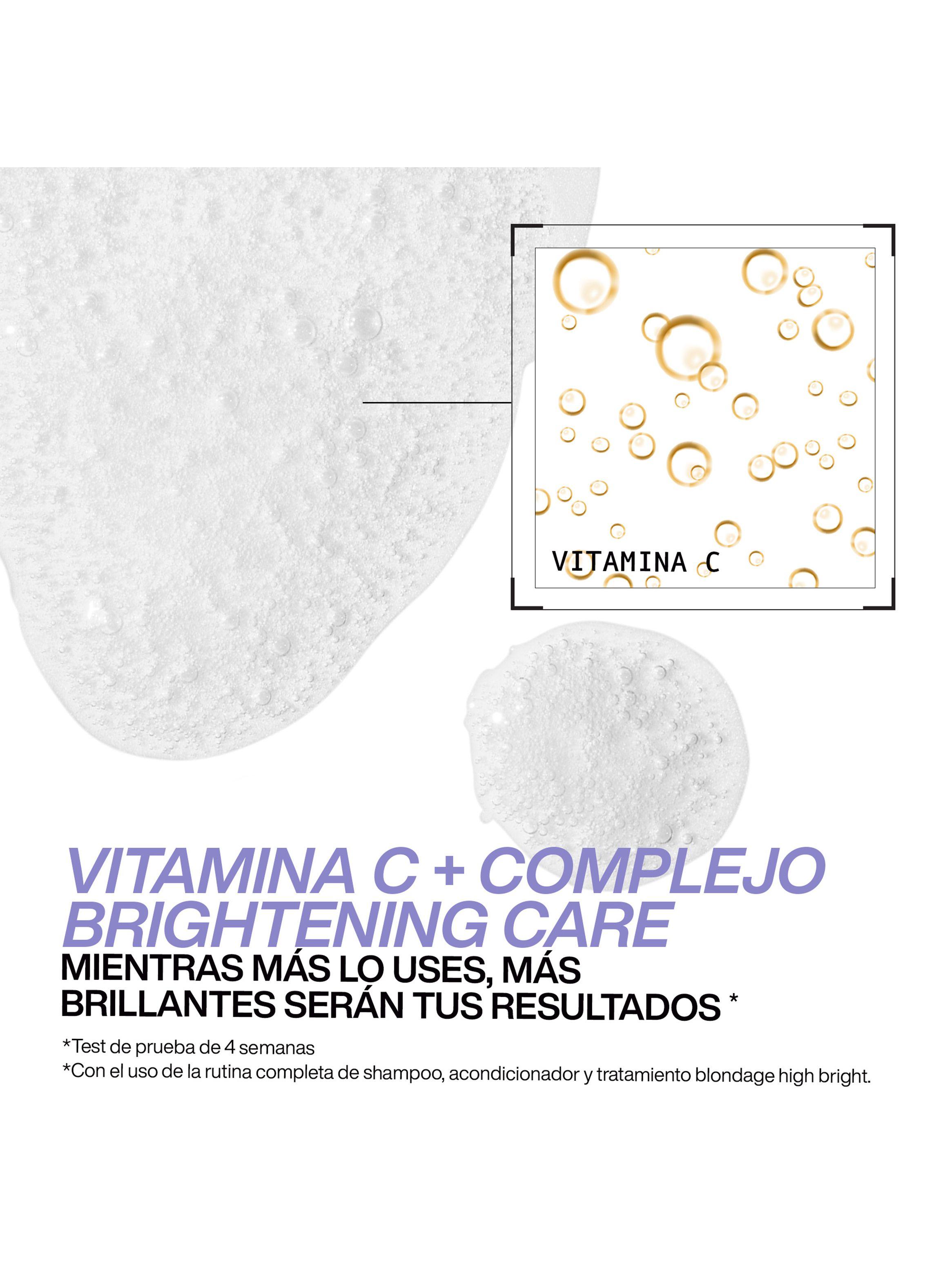 Pre-Tratamiento con vitamina C Iluminador de Cabello Rubio Blondage High Bright 250ml-2