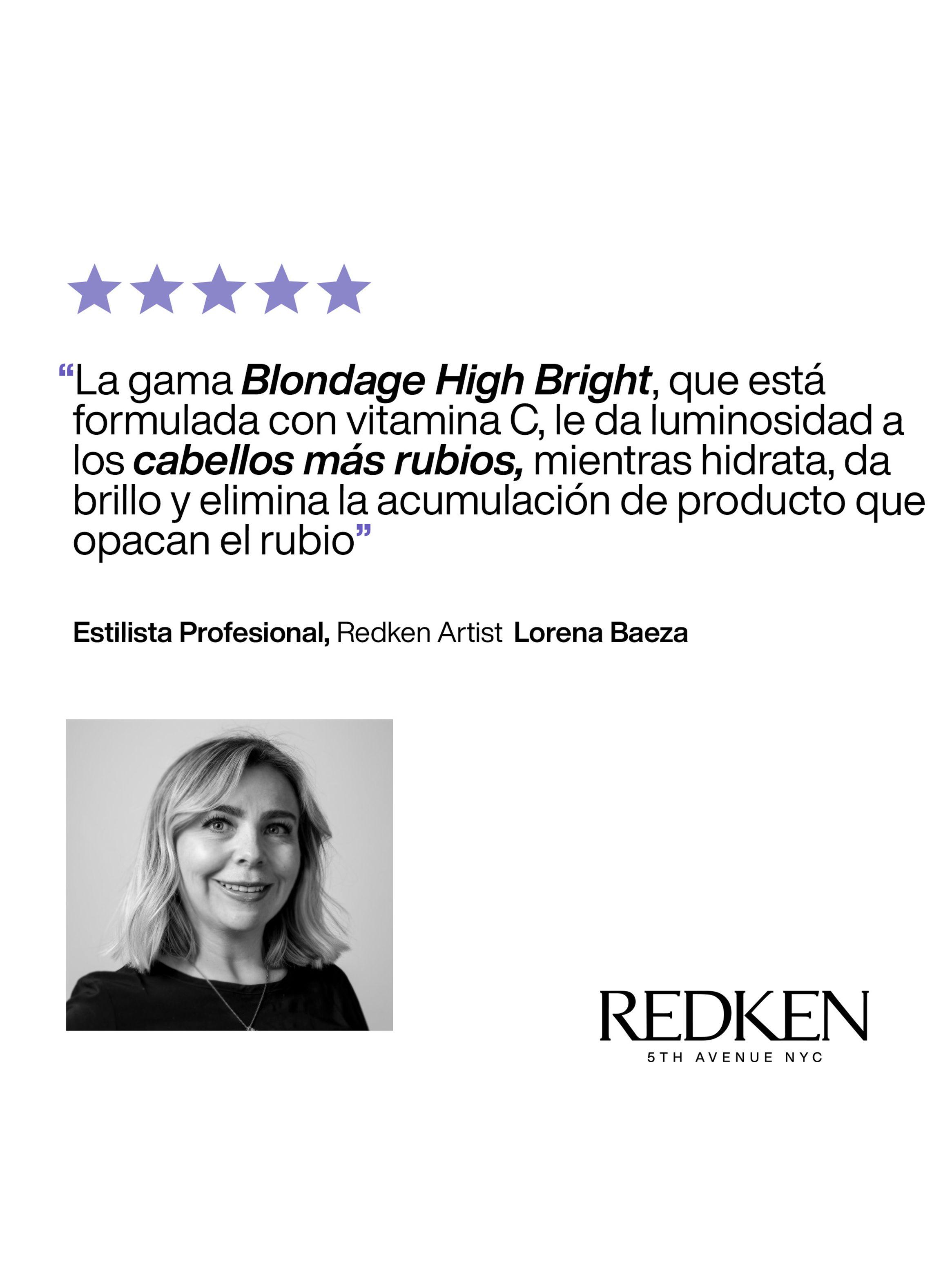Pre-Tratamiento con vitamina C Iluminador de Cabello Rubio Blondage High Bright 250ml-5