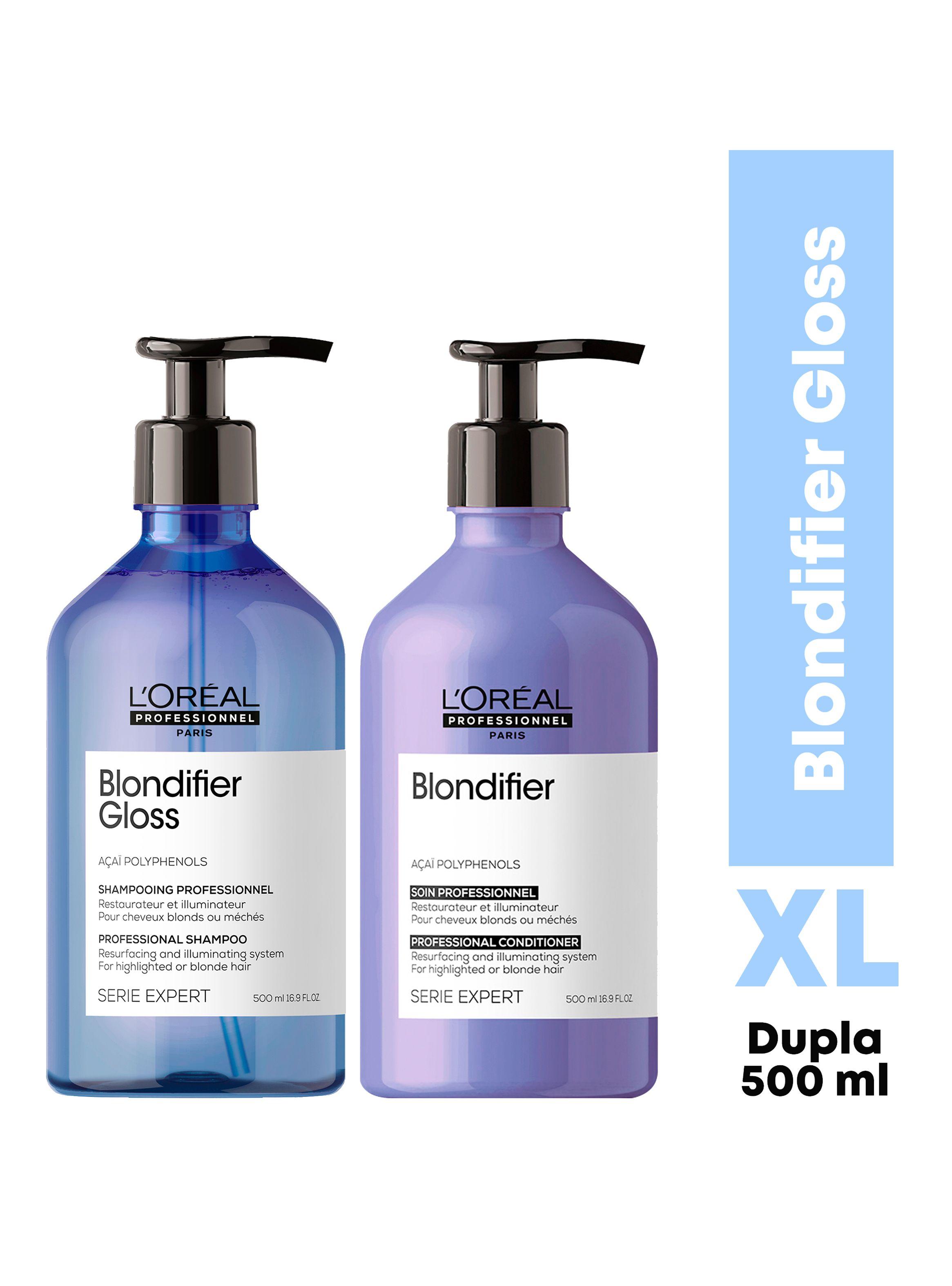 Set Cabello Rubio Blondifier Serie Expert Shampoo Gloss 500 ml+ Acondicionador 500 ml-0