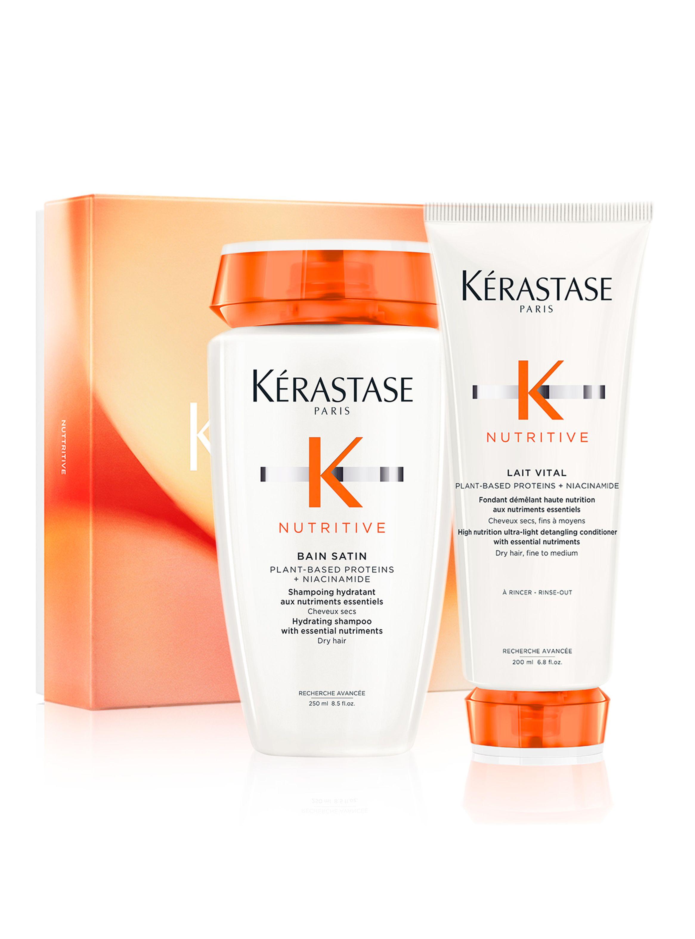 Set Cabello Seco Nutritive Shampoo 250ml + Acondicionador 200ml Kérastase-0